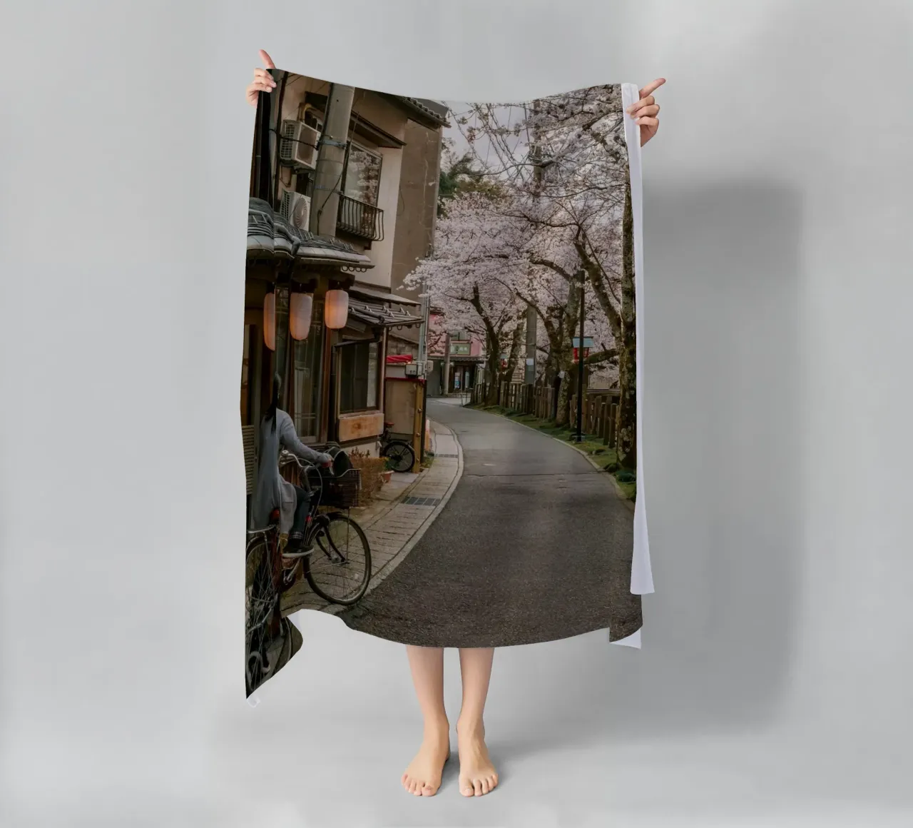 Kinosaki Onsen Fiori di ciliegio, Giappone telo mare da Marcel Bisig