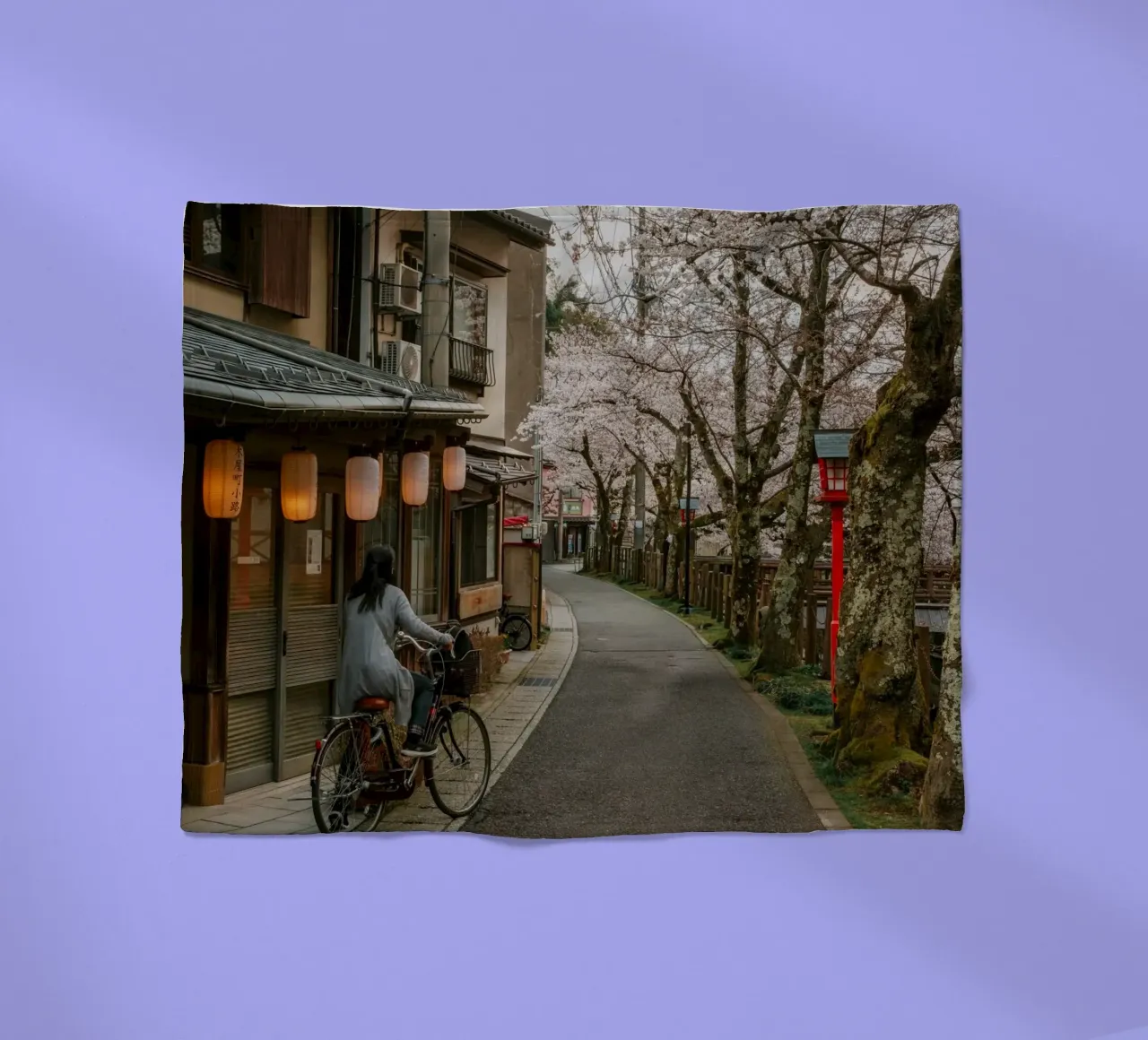 Kinosaki Onsen Fiori di ciliegio, Giappone coperta in pile da Marcel Bisig