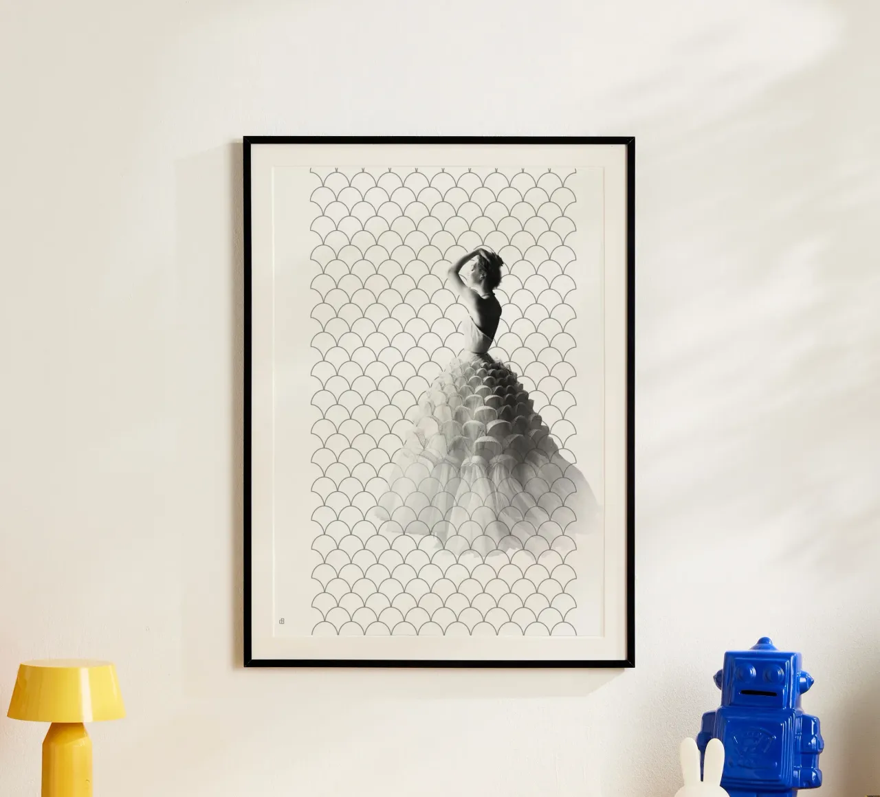 Fashion and Geometry 15 poster con telaio in alluminio da DesmondBates