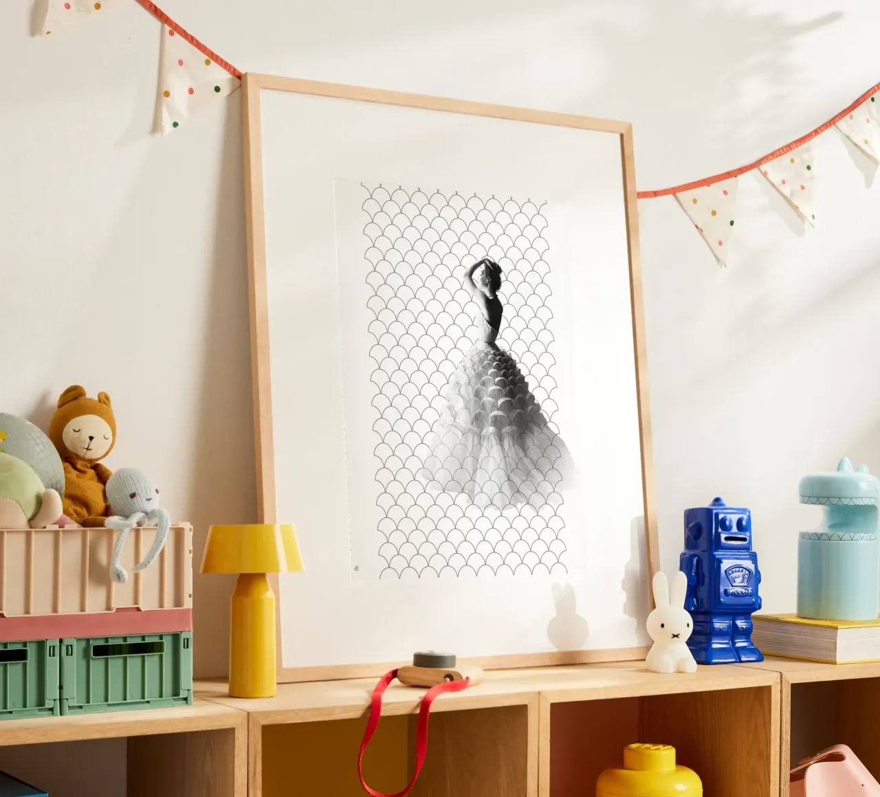 Fashion and Geometry 15 poster con telaio in alluminio da DesmondBates