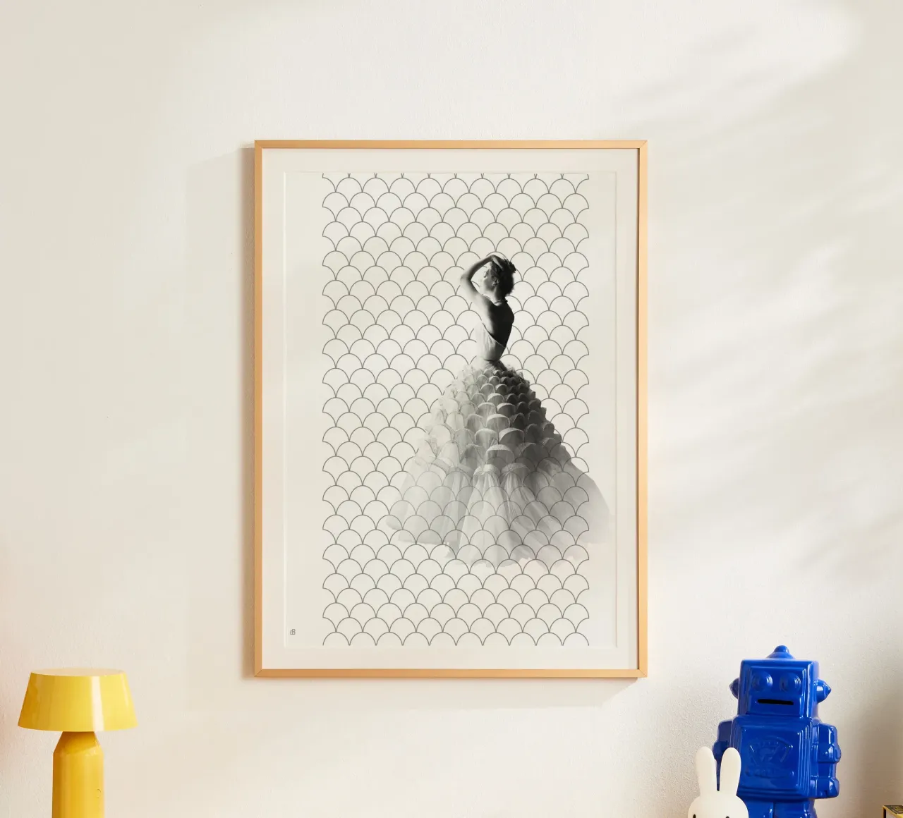 Fashion and Geometry 15 poster con telaio in alluminio da DesmondBates
