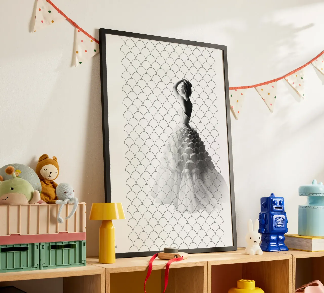 Fashion and Geometry 15 poster con telaio in alluminio da DesmondBates