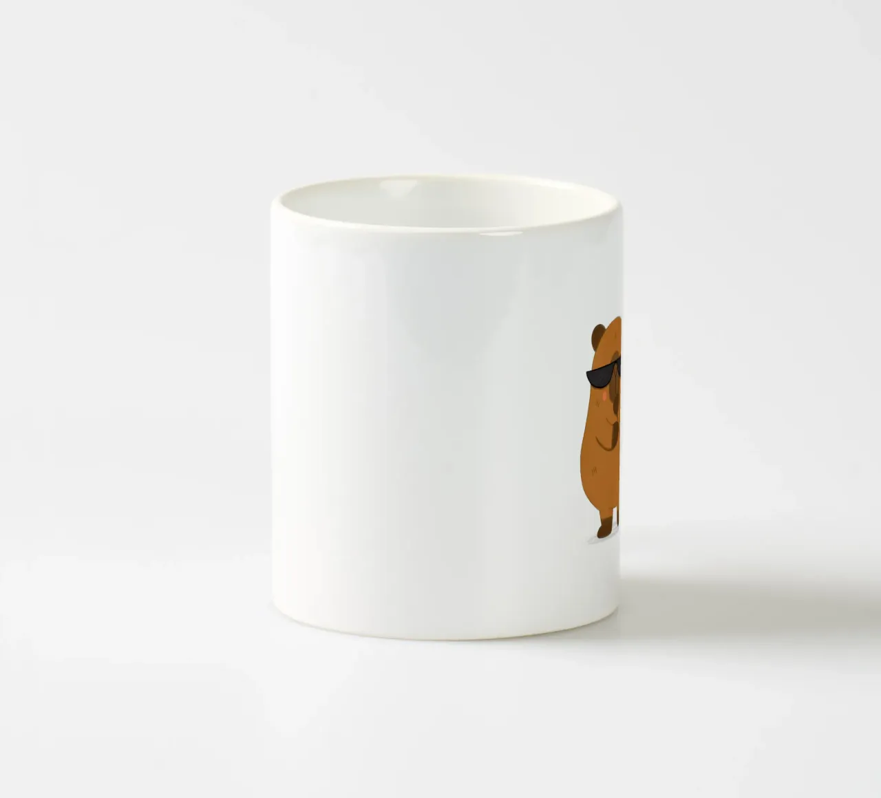 Capibara e pinguino - Best Bros tazza in ceramica da julianamotzko