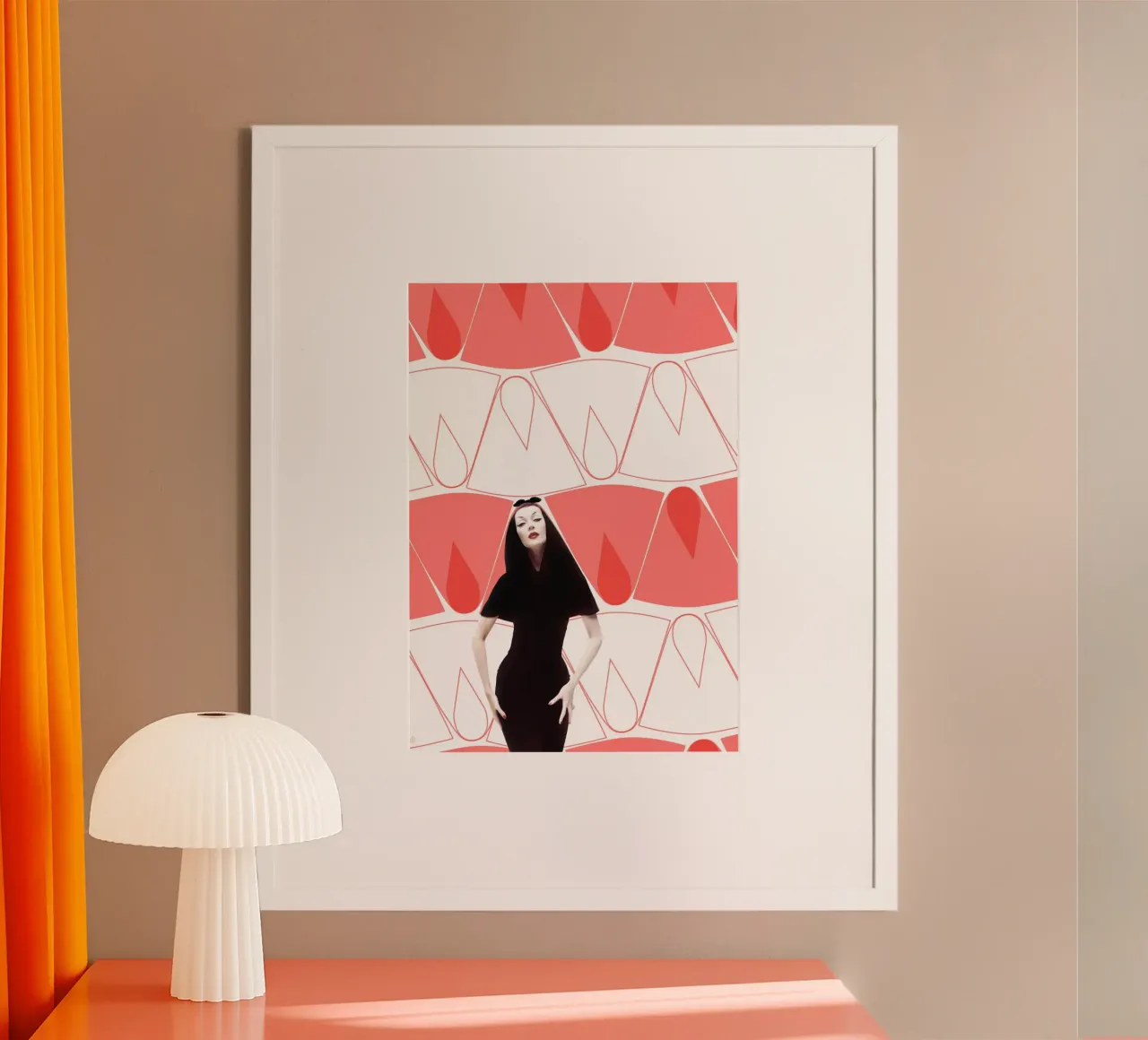 Fashion and Geometry 16 poster con telaio in alluminio da DesmondBates