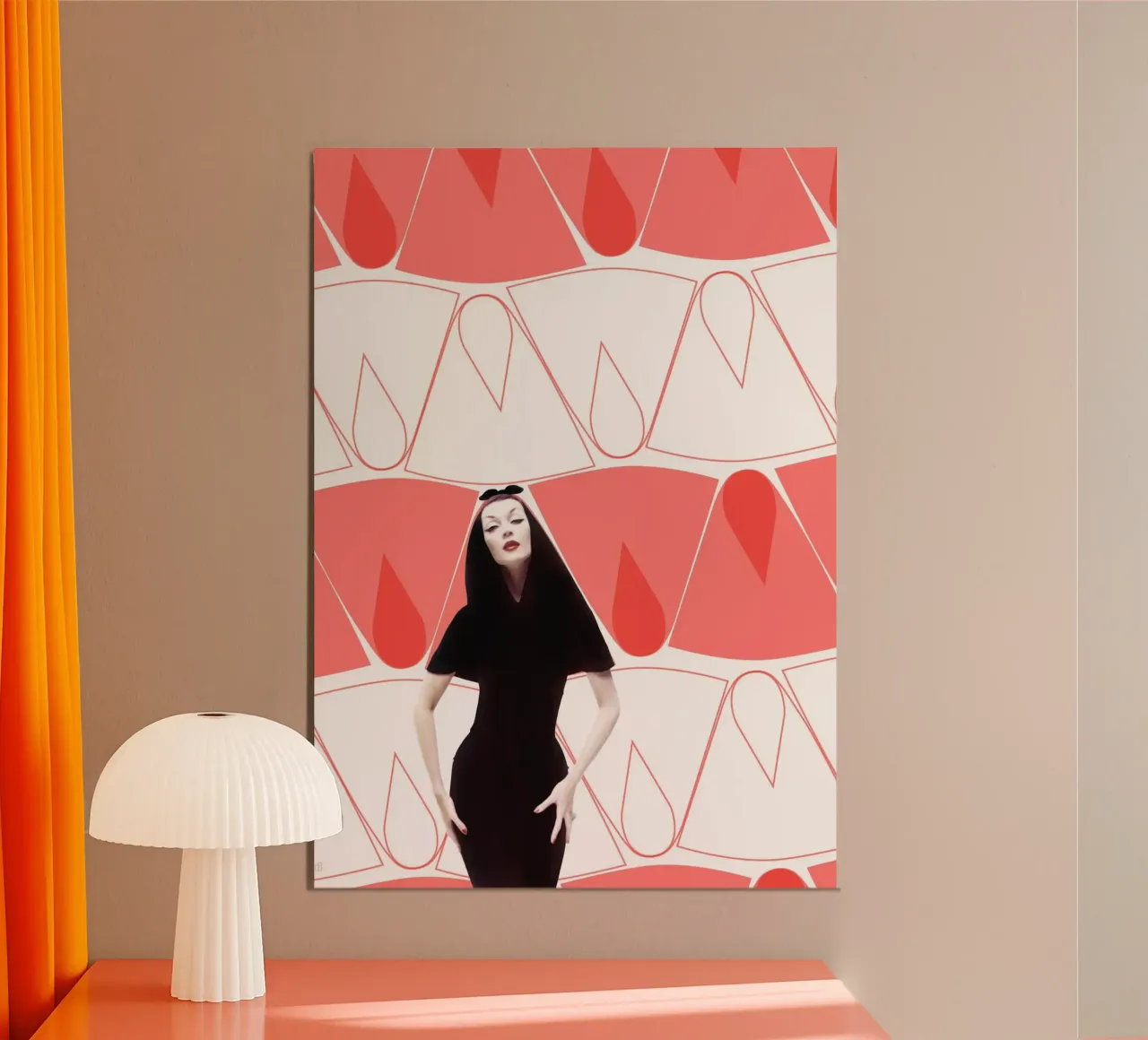 Fashion and Geometry 16 poster con telaio in alluminio da DesmondBates