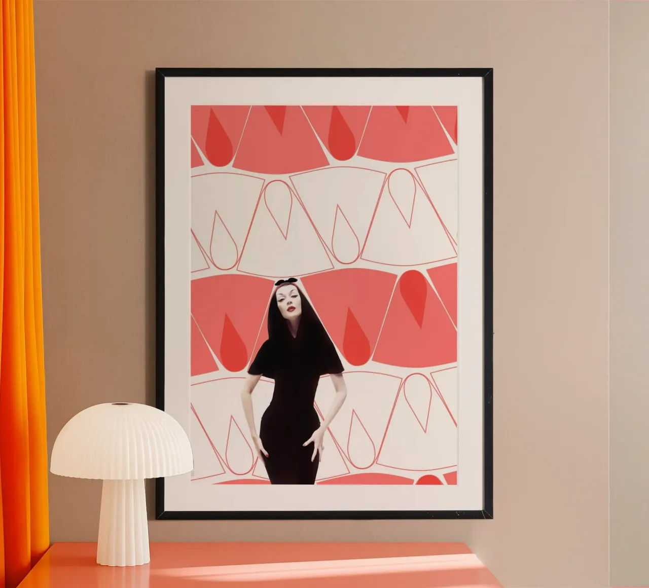 Fashion and Geometry 16 poster con telaio in alluminio da DesmondBates