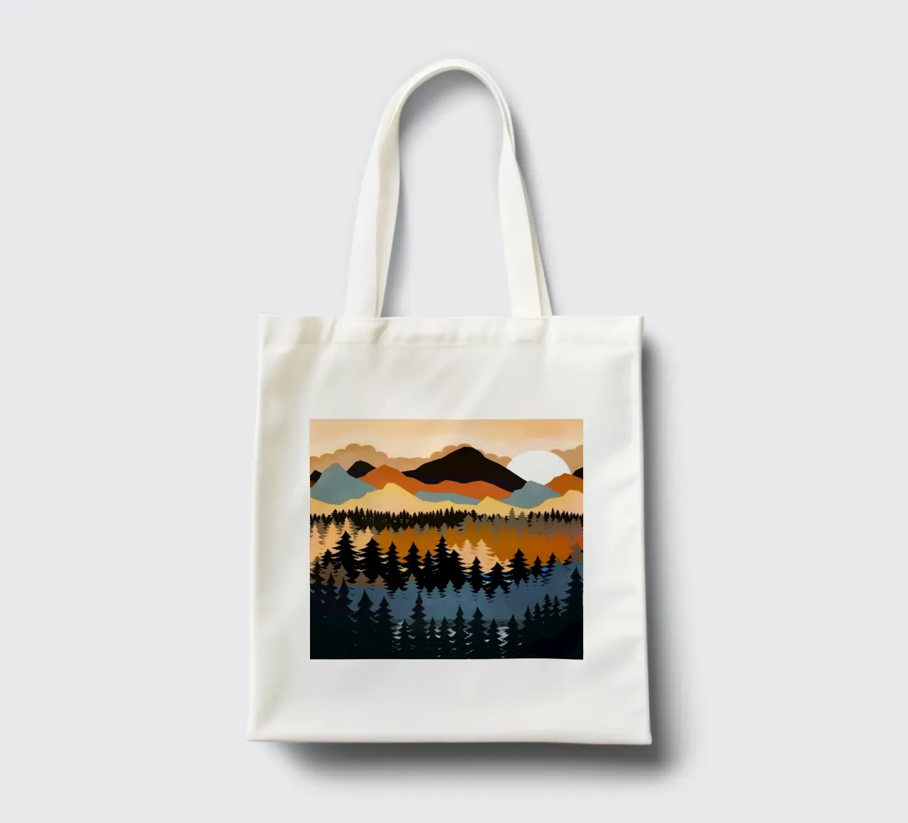 Colors of a Mountain View borsa in juta da Nadjaa