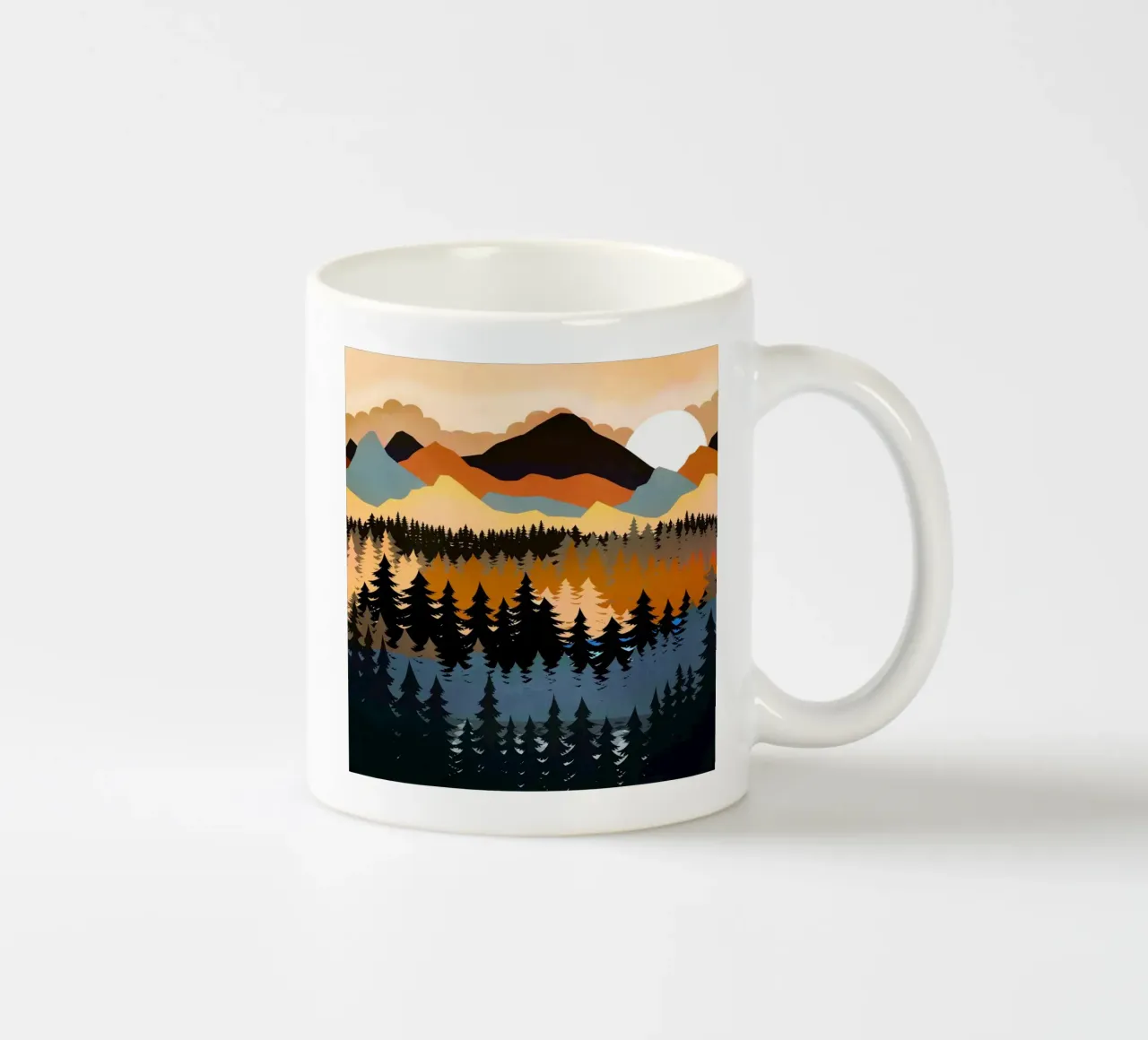 Colors of a Mountain View tazza in ceramica da Nadjaa