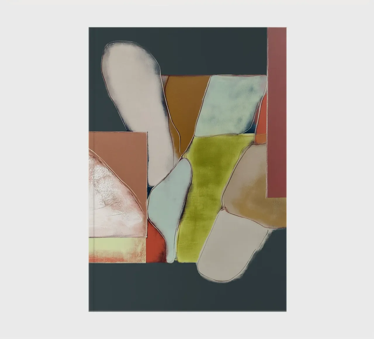 Shapes in balance notebook by Carinaprint