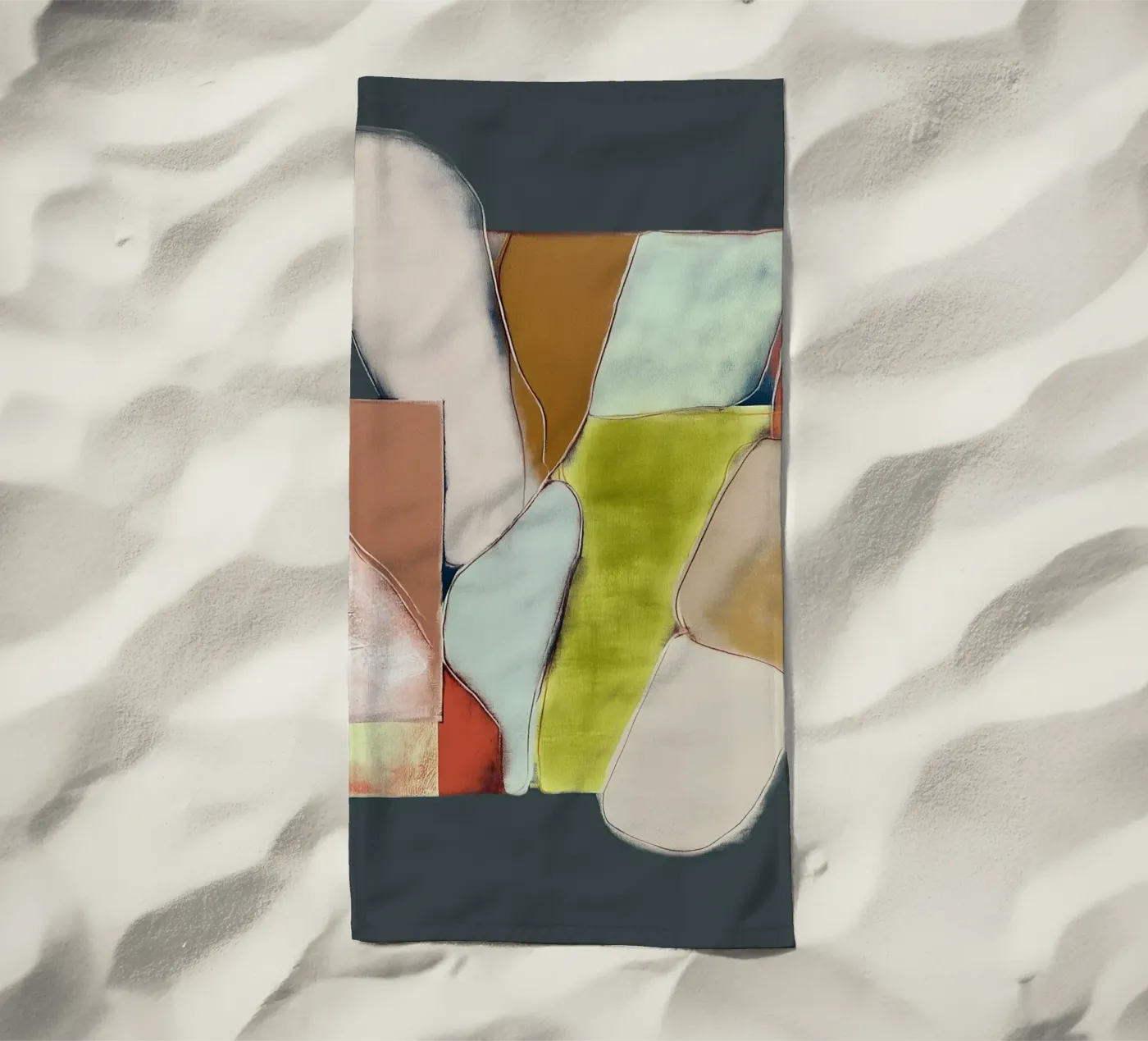 Forme in equilibrio telo mare da Carinaprint