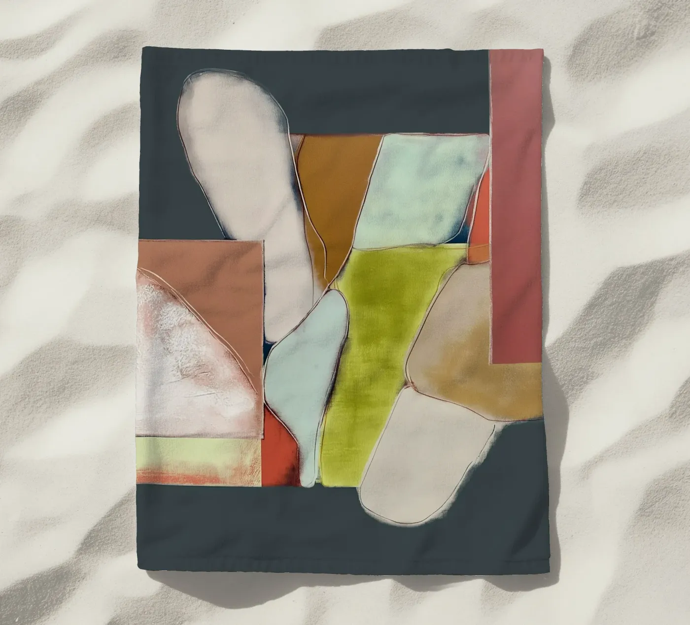 Forme in equilibrio telo mare da Carinaprint