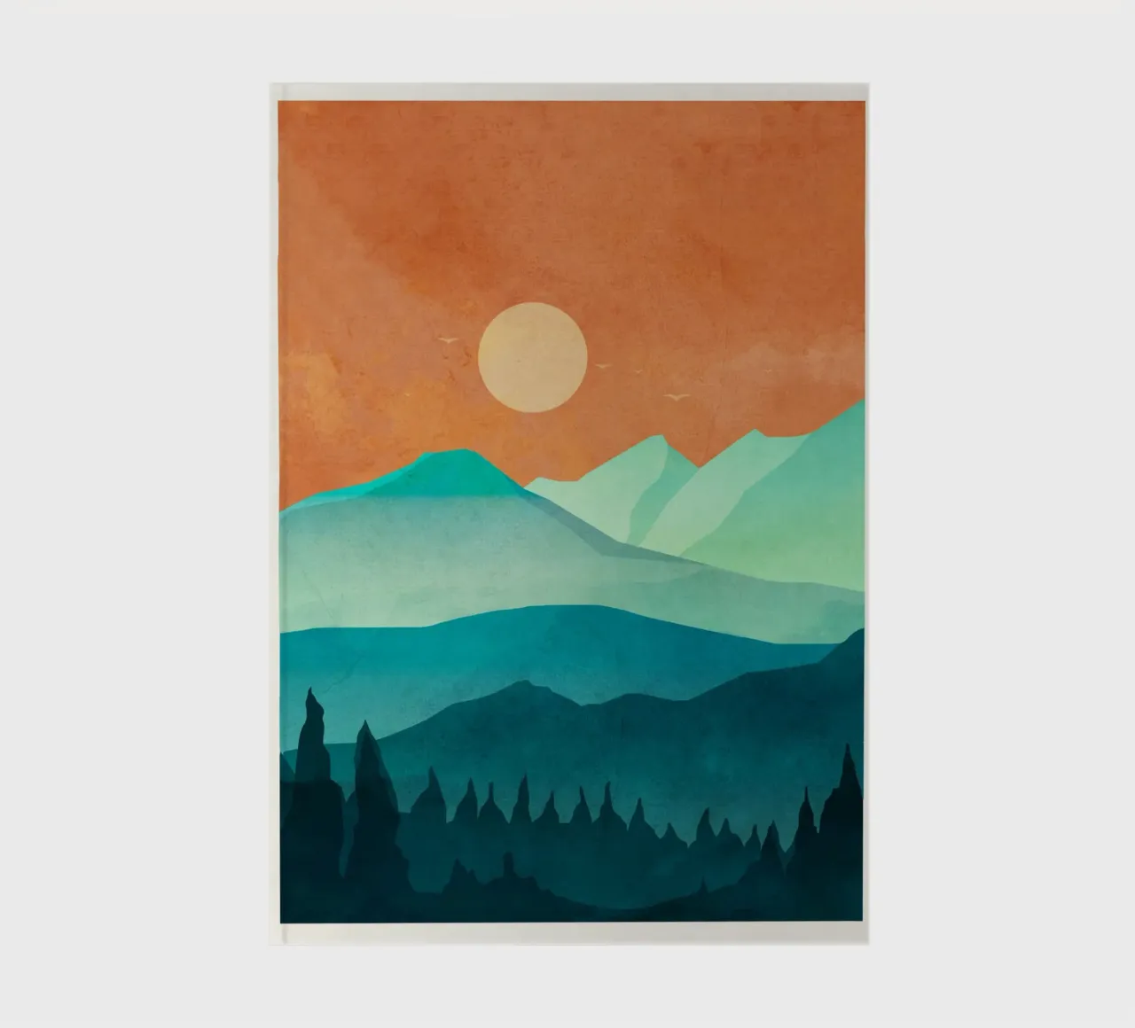 Morning Mountain Mist 2 Notizbuch von Nadjaa