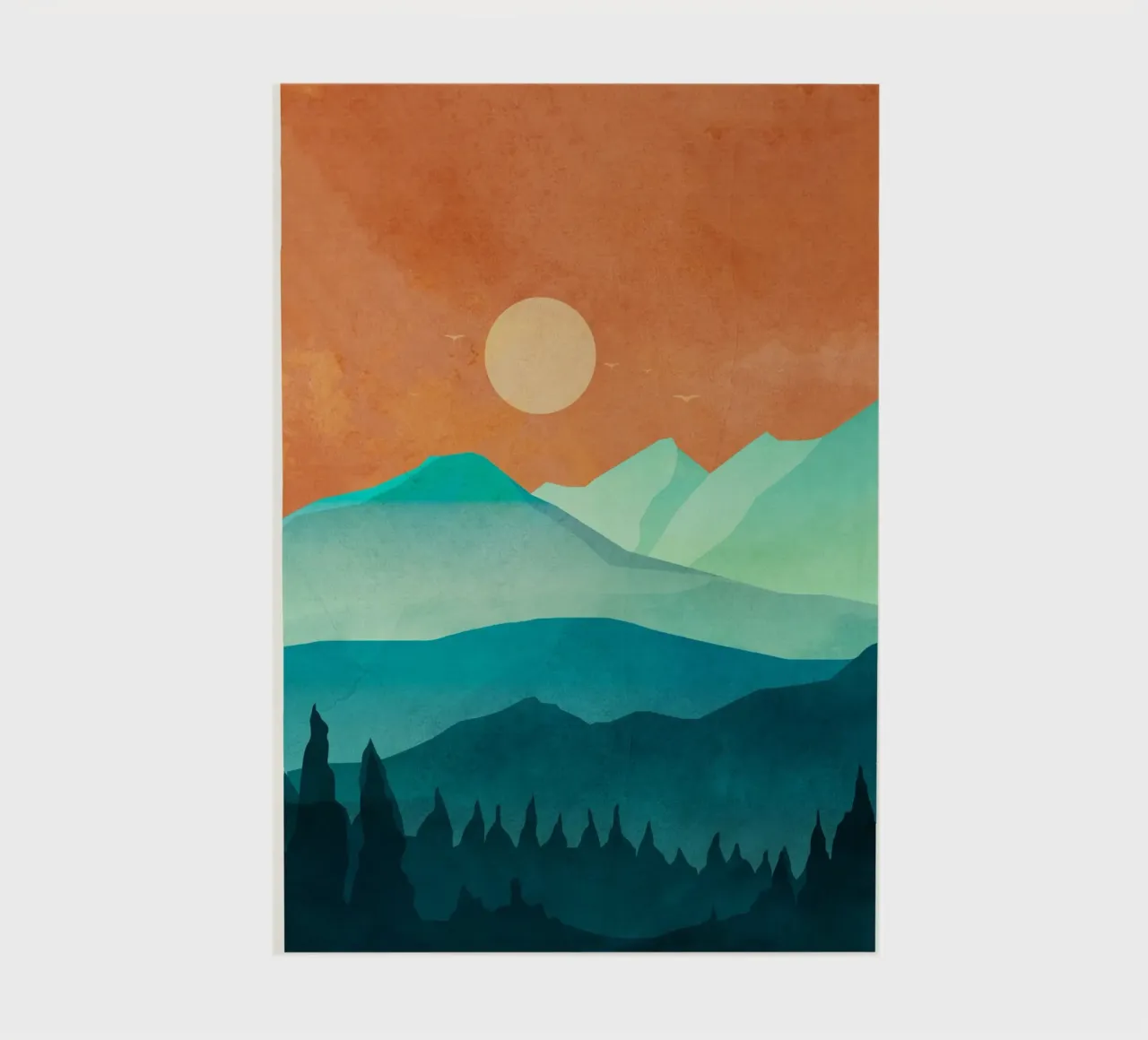 Morning Mountain Mist 2 Notizbuch von Nadjaa