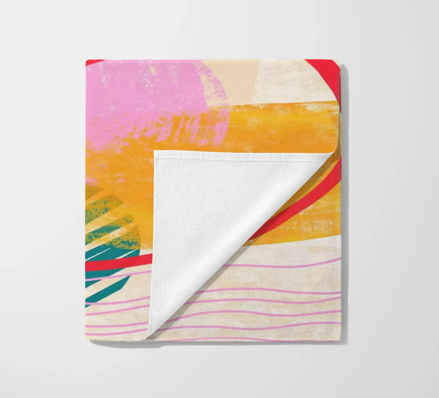Warm Shapes serviette de plage de Kim Hubball Studio
