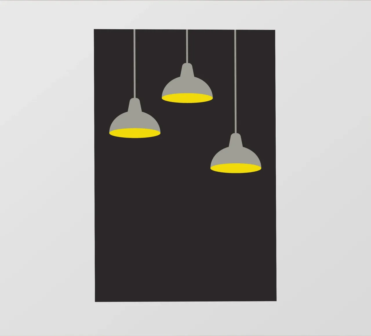 Lampada a sospensione al buio telo in pvc da galihstudio
