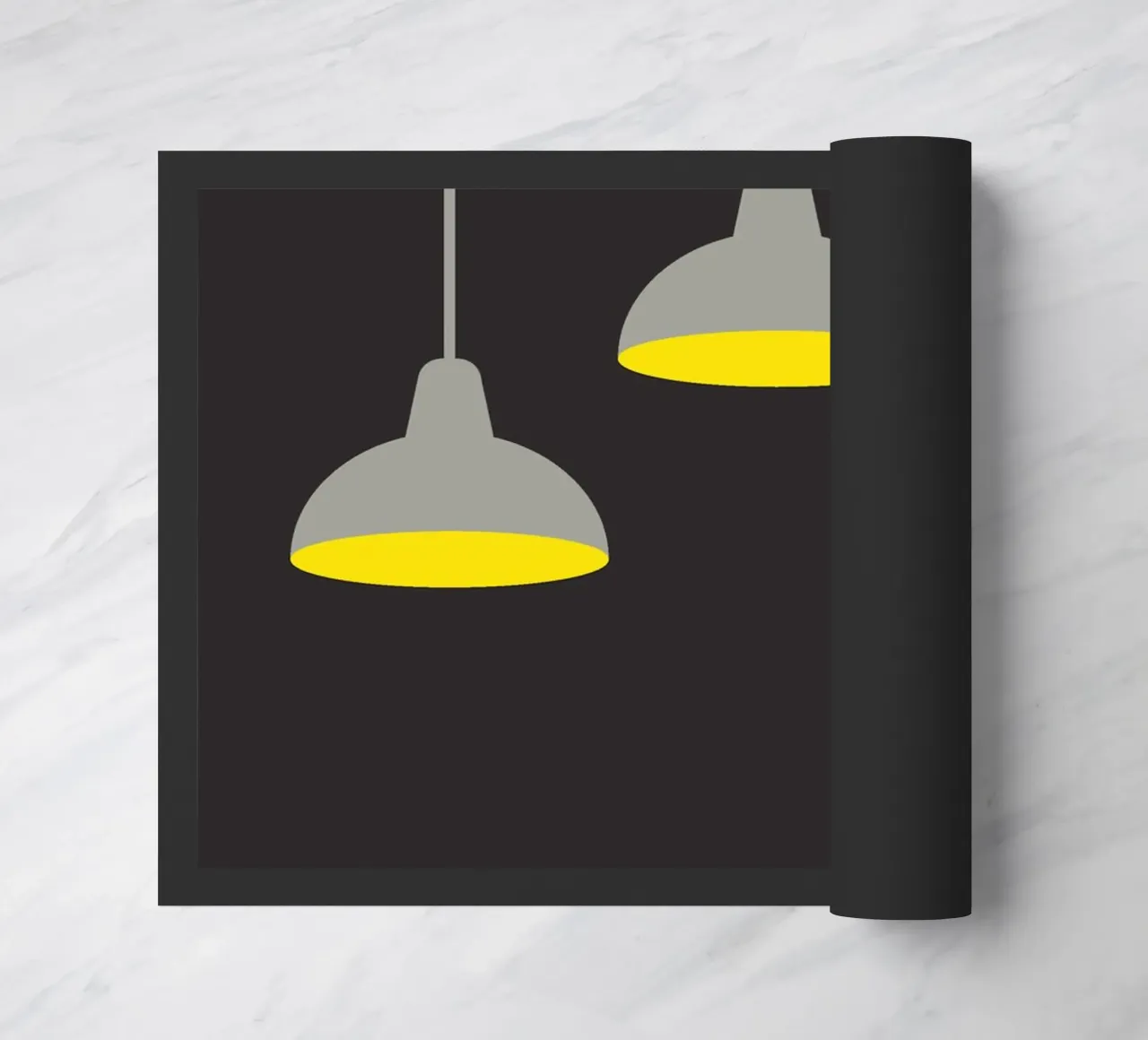 Lampada a sospensione al buio zerbino da galihstudio