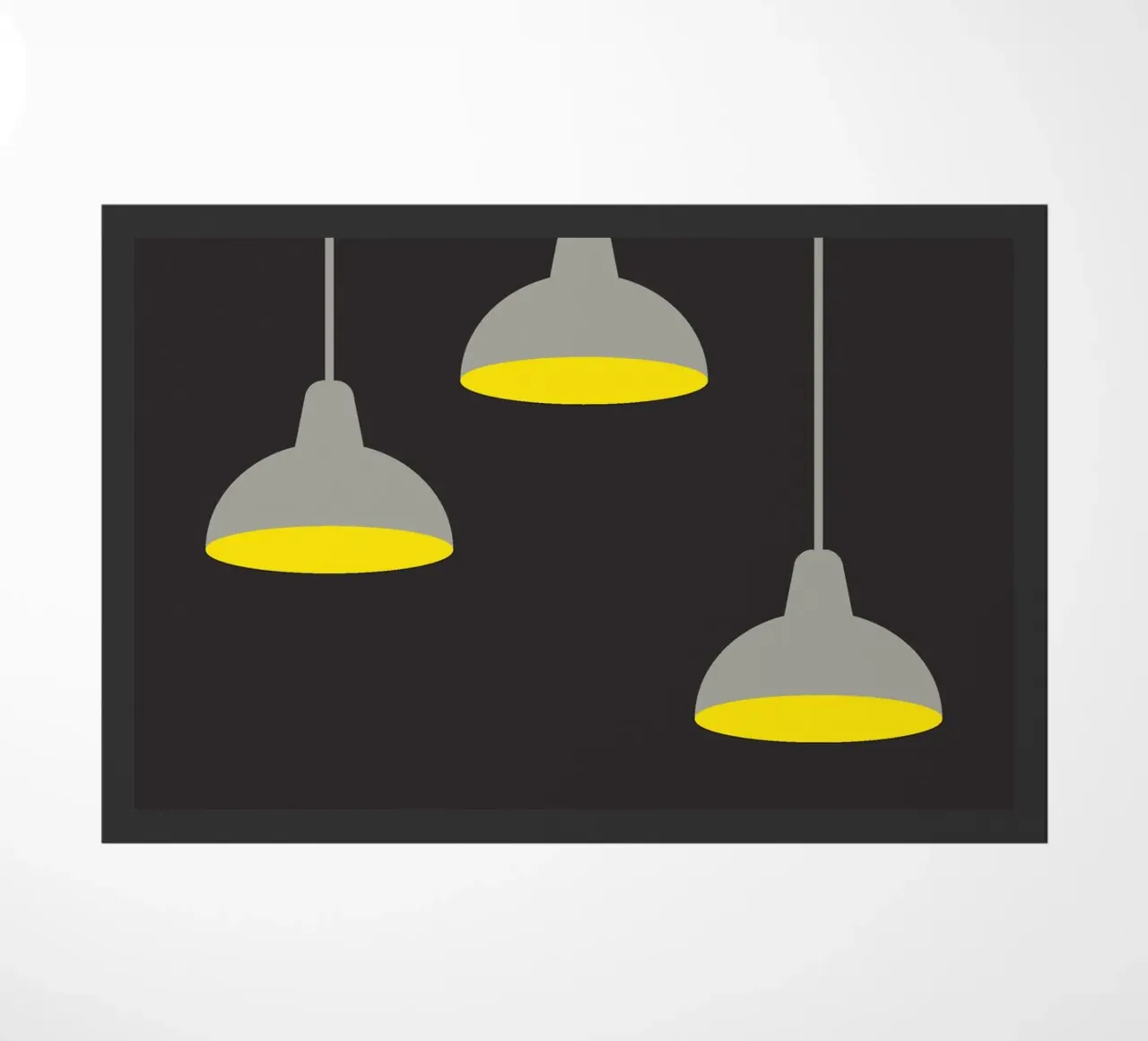Lampada a sospensione al buio zerbino da galihstudio