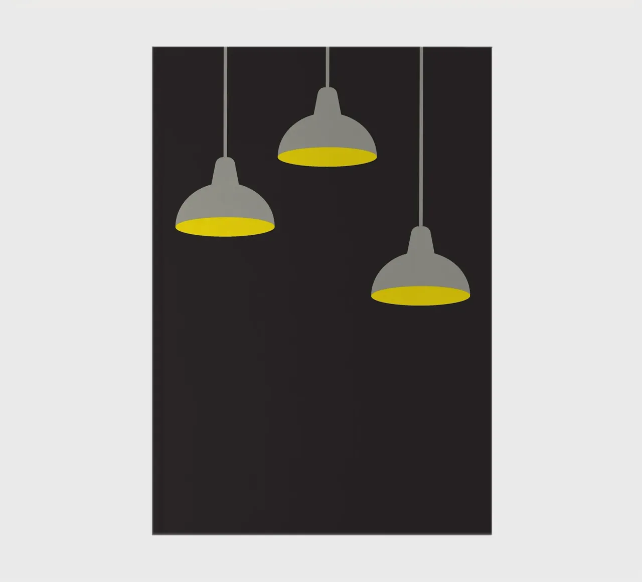 Lampada a sospensione al buio diario da galihstudio