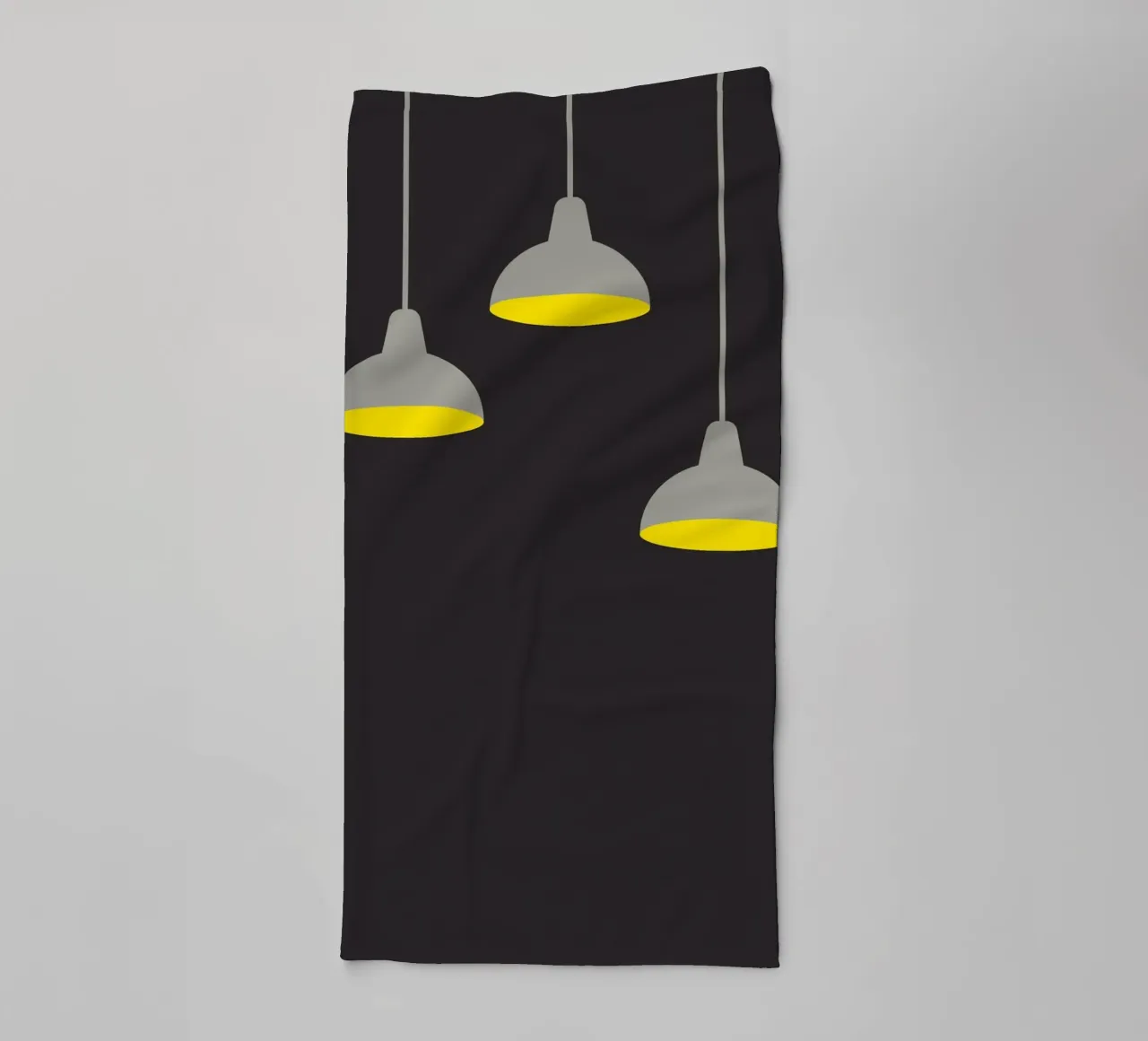 Lampada a sospensione al buio asciugamano da bagno da galihstudio