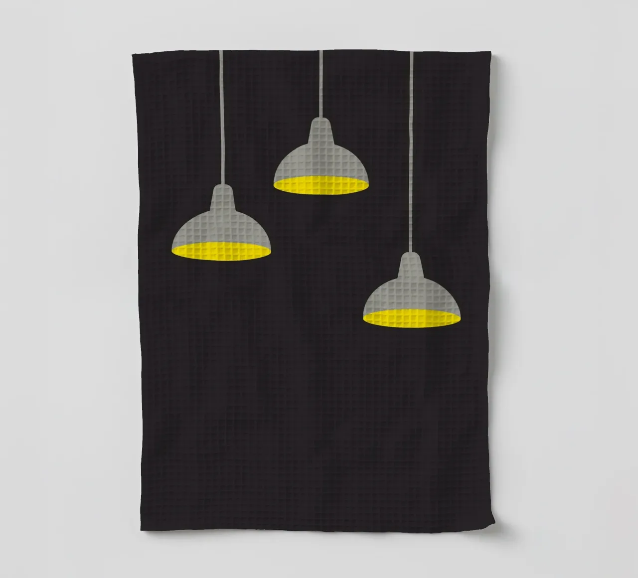 Lampada a sospensione al buio canovaccio da cucina da galihstudio