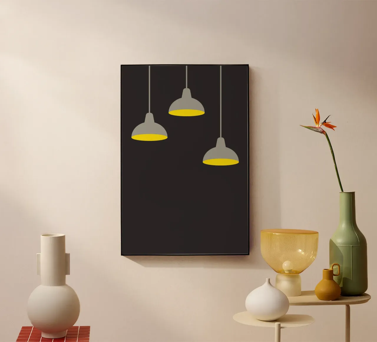 Lampada a sospensione al buio plexiglass da galihstudio