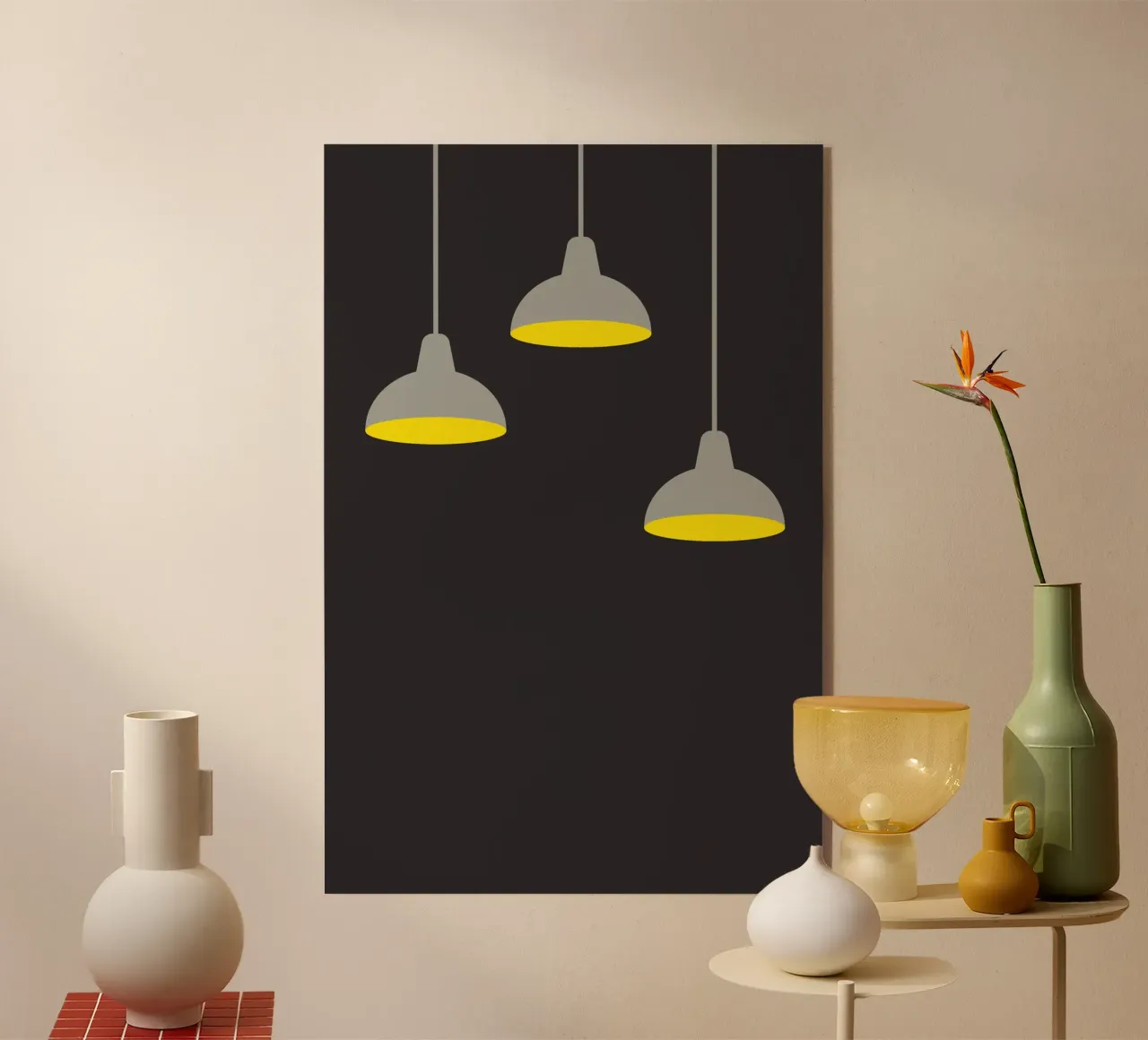 Lampada a sospensione al buio plexiglass da galihstudio