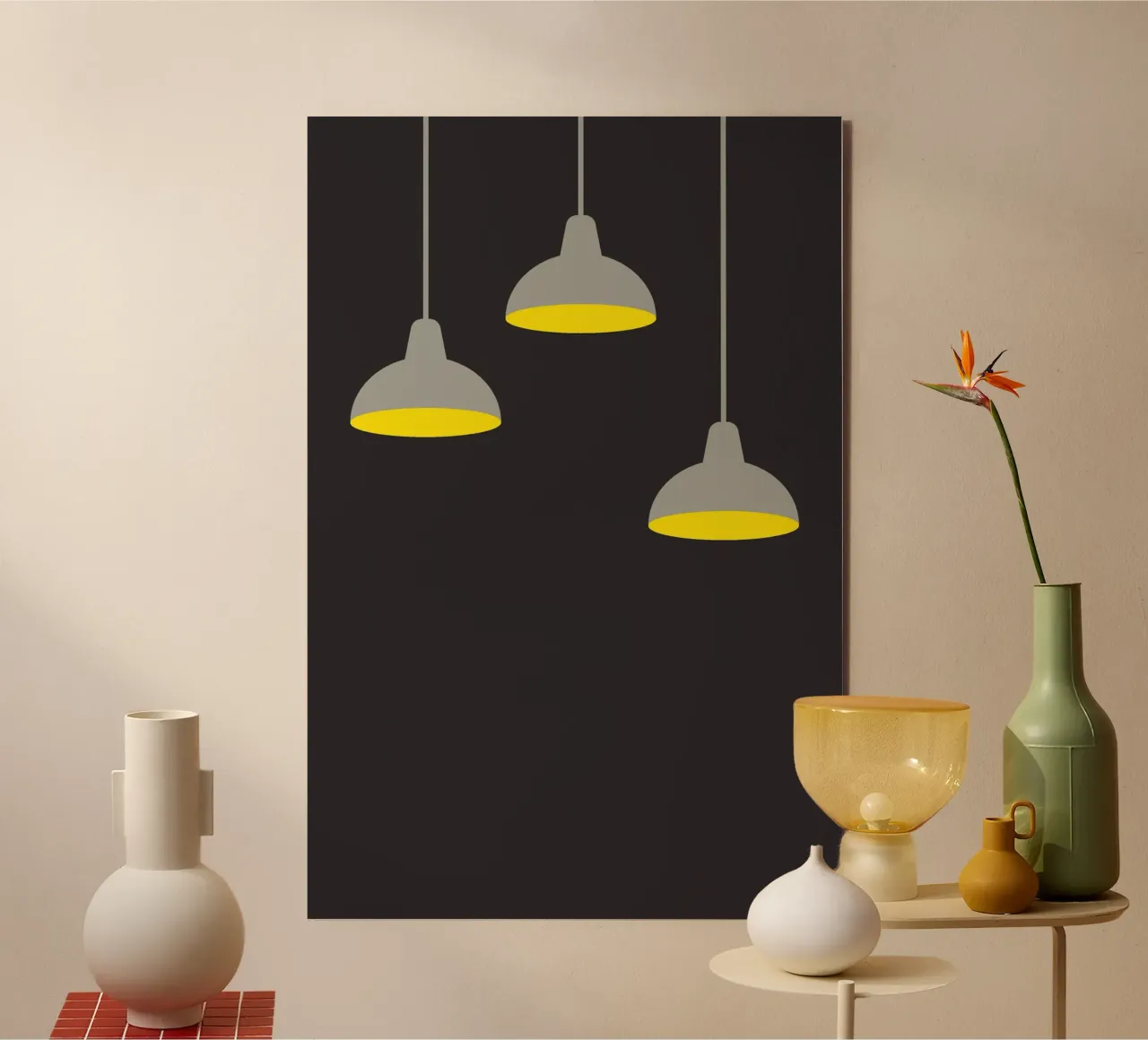 Lampada a sospensione al buio pannello forex da galihstudio