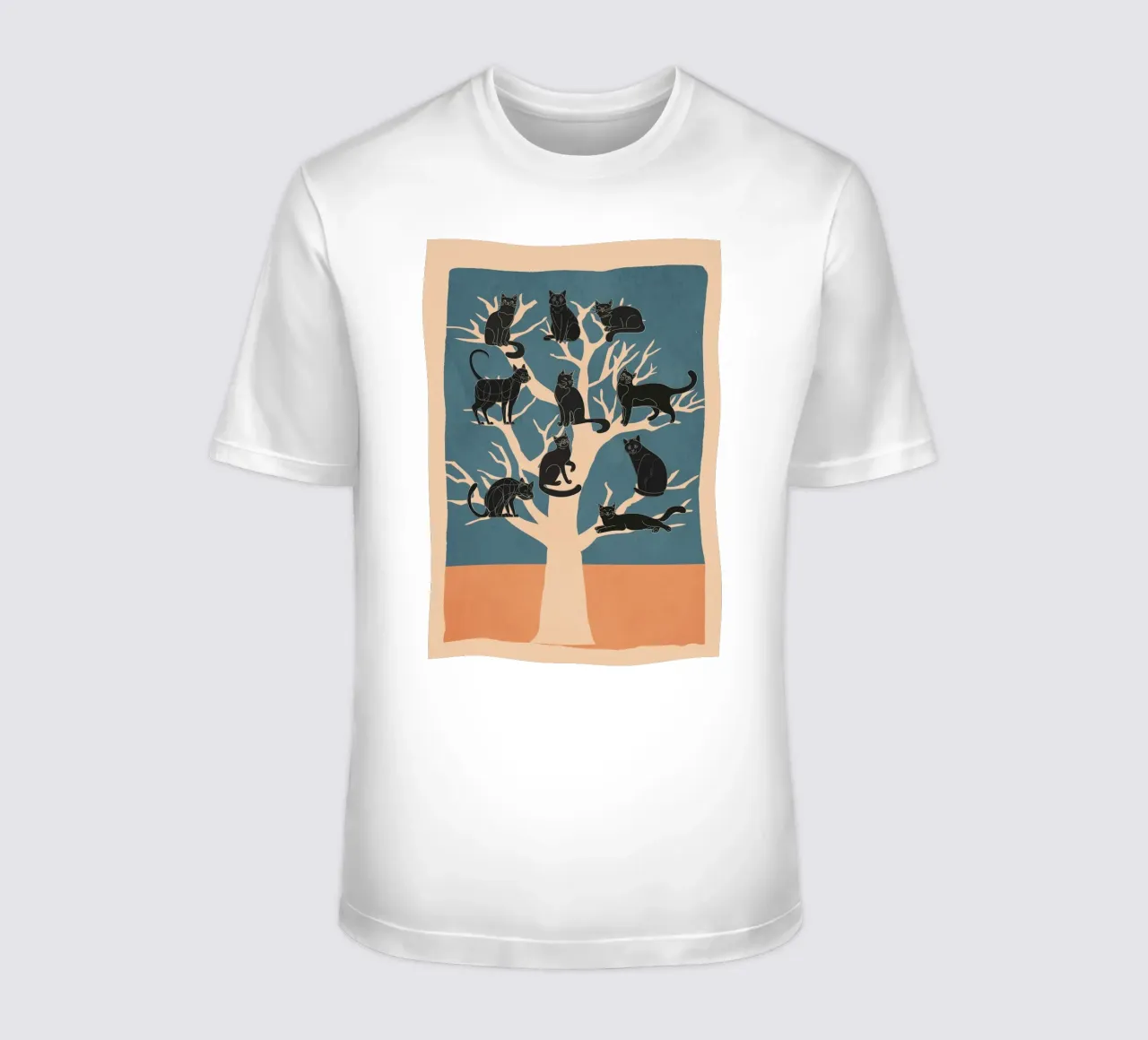 Black Cats in a Tree t-shirt da Nadjaa