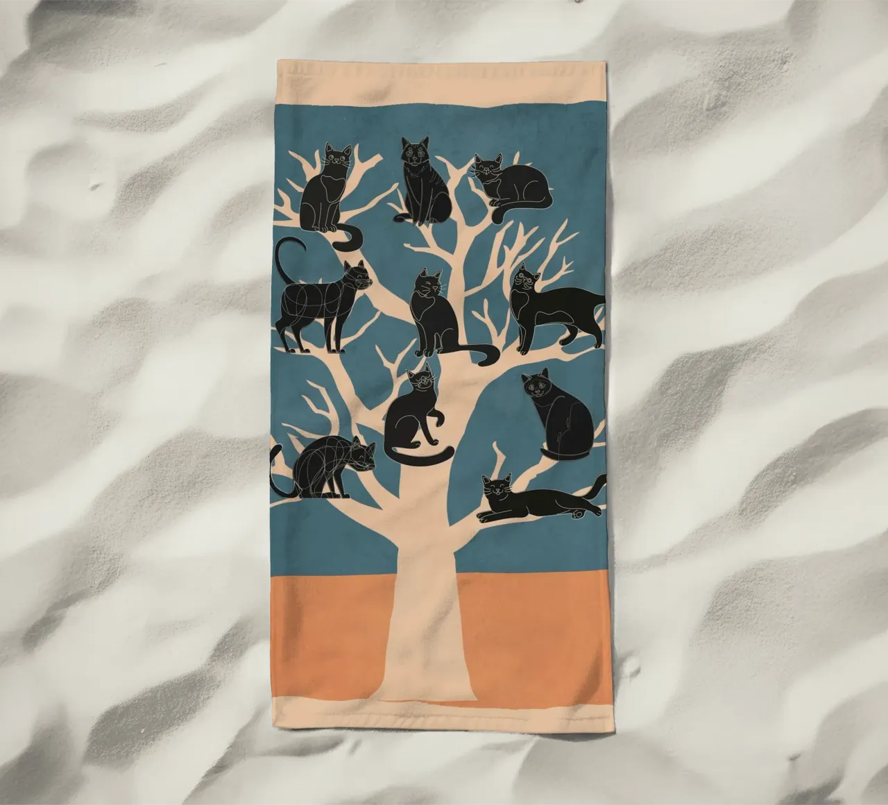 Black Cats in a Tree telo mare da Nadjaa