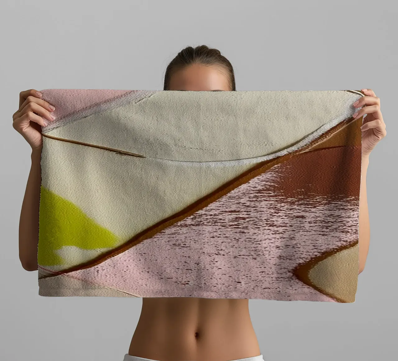 Harmony of forms towel by Carinaprint