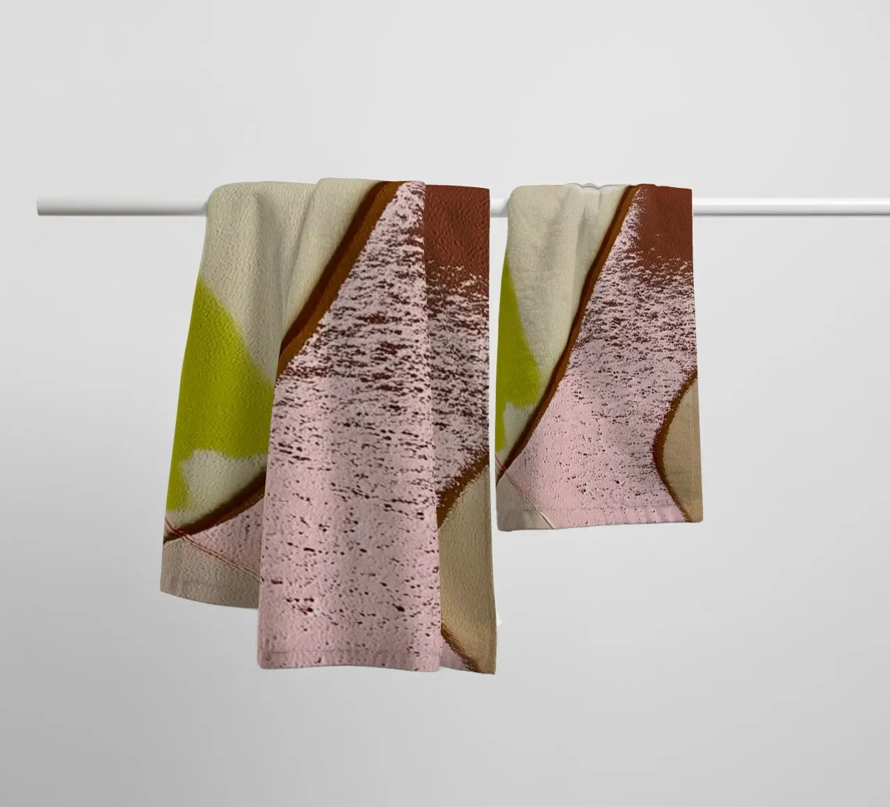 Harmony of forms towel by Carinaprint