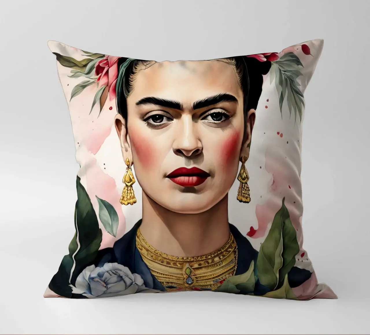 Frida Kahlo ad acquerello cuscino da 🎁 ARTVI-SHOP