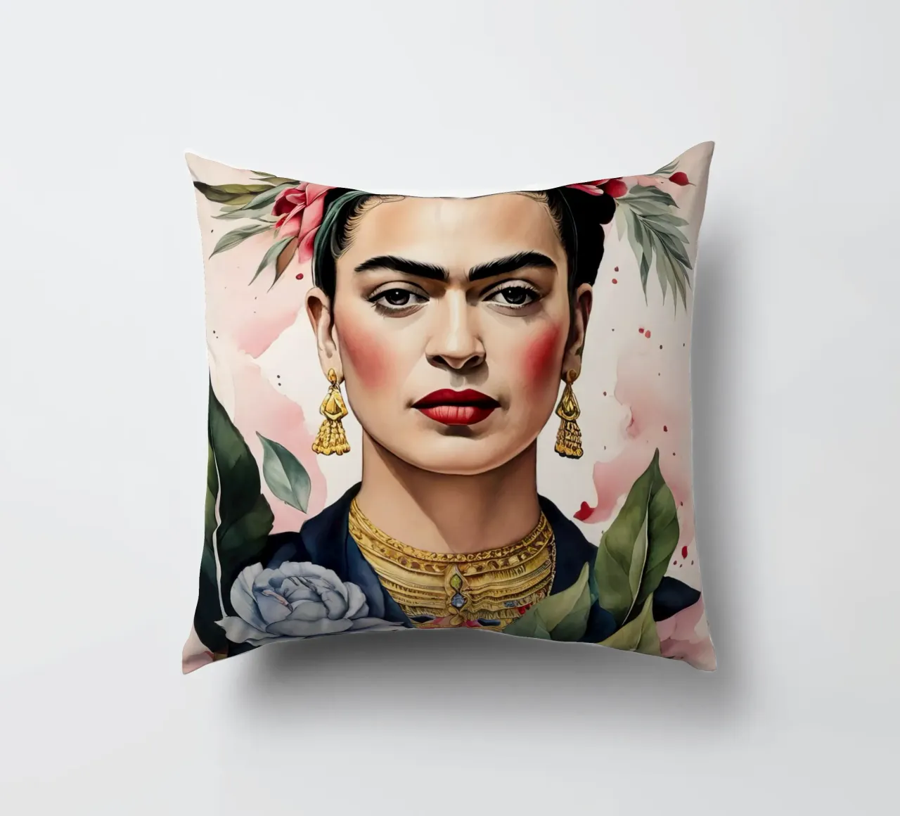 Frida Kahlo ad acquerello cuscino da 🎁 ARTVI-SHOP