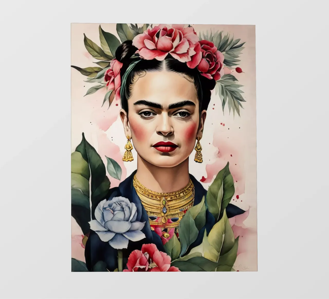 Frida Kahlo ad acquerello telo in pvc da 🎁 ARTVI-SHOP