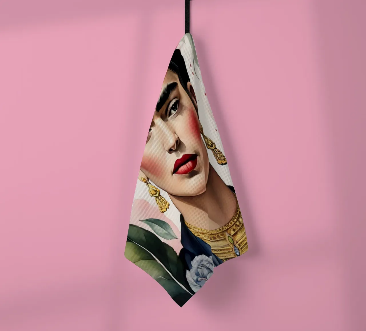 Frida Kahlo ad acquerello canovaccio da cucina da 🎁 ARTVI-SHOP