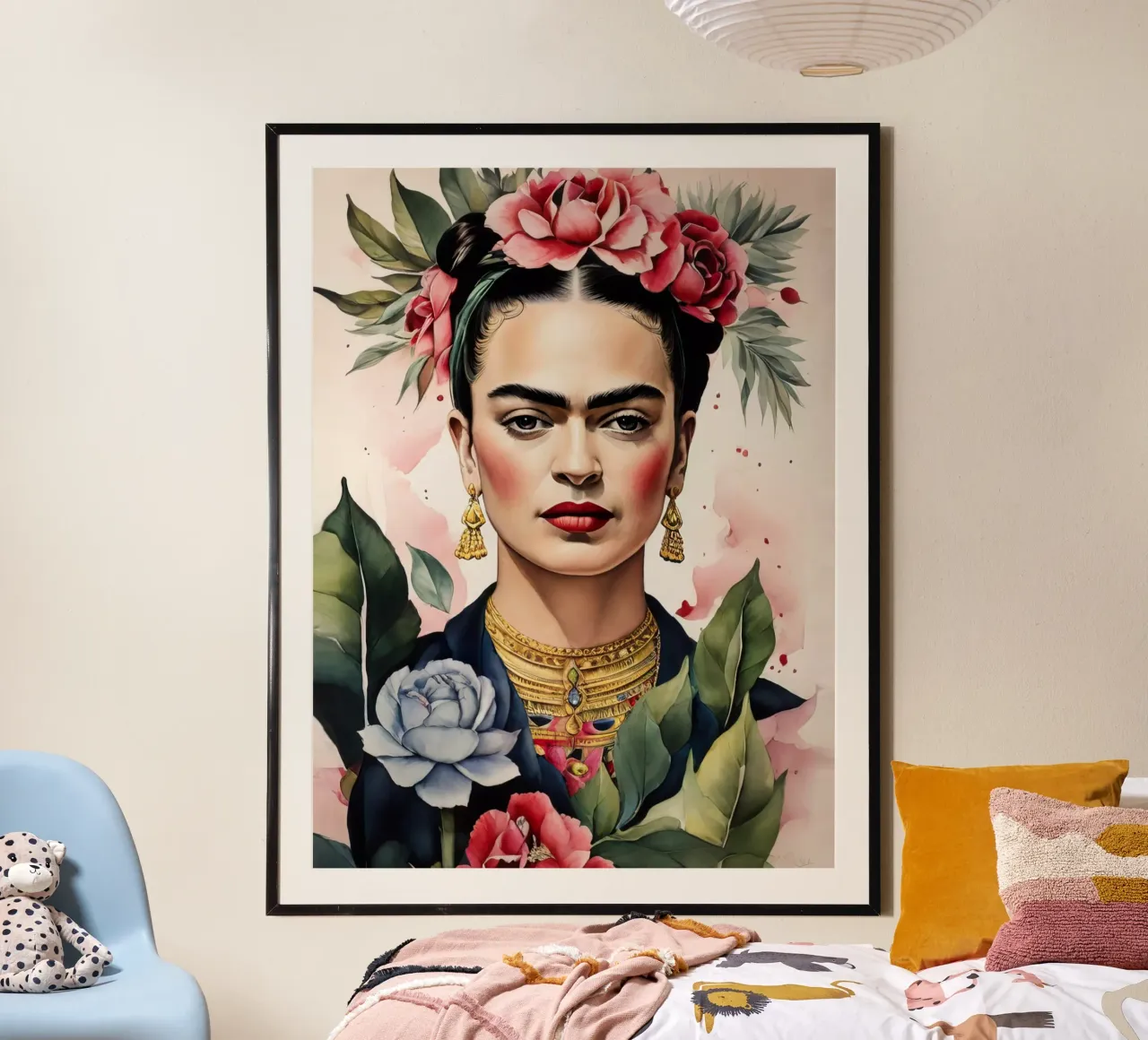 Frida Kahlo ad acquerello carta hahnemühle da 🎁 ARTVI-SHOP