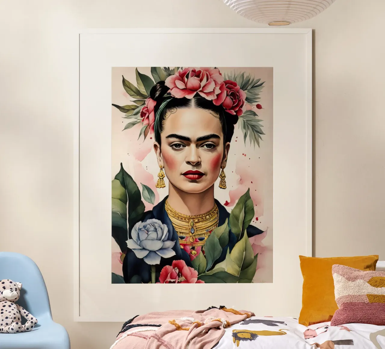 Frida Kahlo ad acquerello carta hahnemühle da 🎁 ARTVI-SHOP