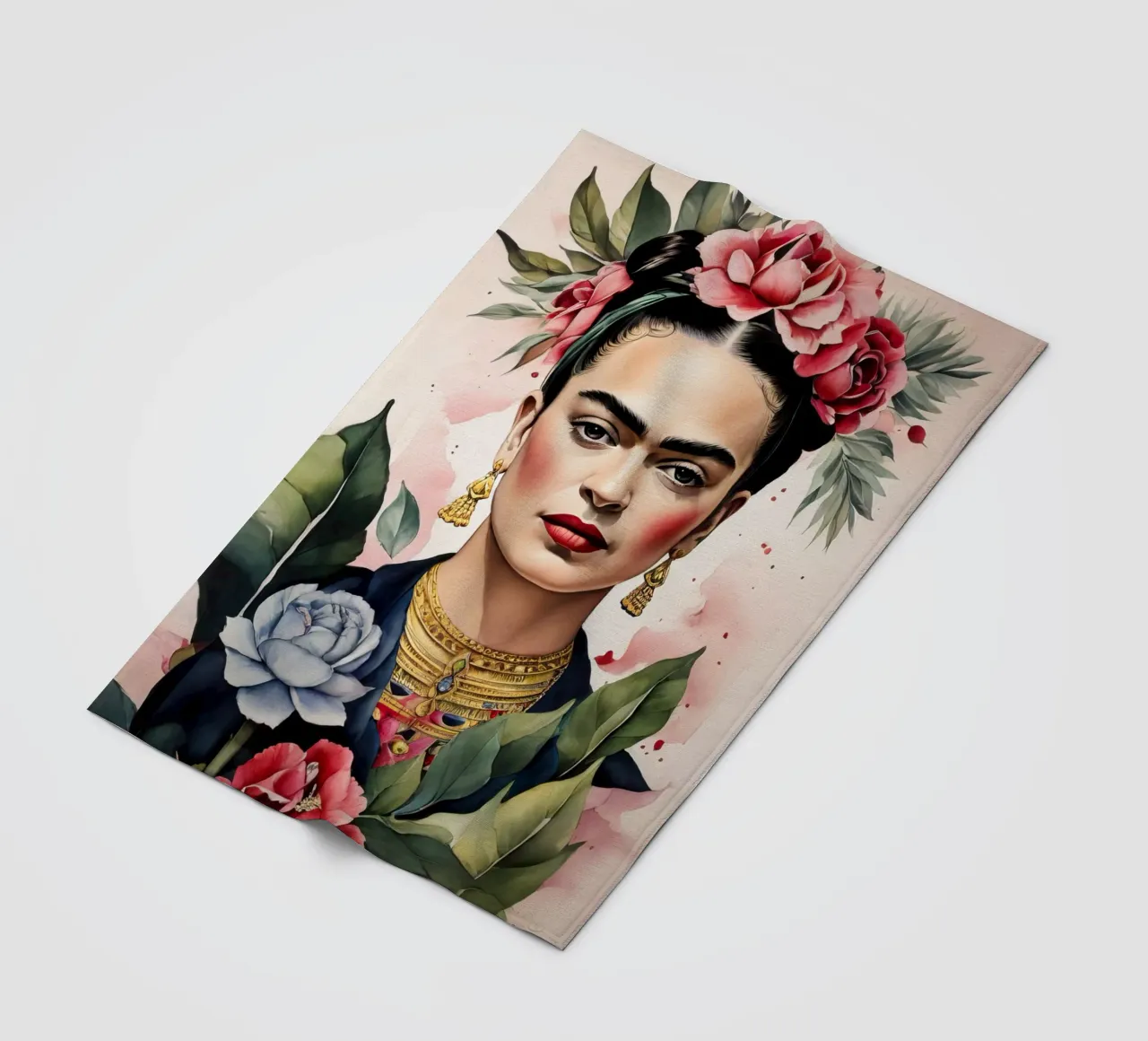 Frida Kahlo ad acquerello coperta in pile da 🎁 ARTVI-SHOP