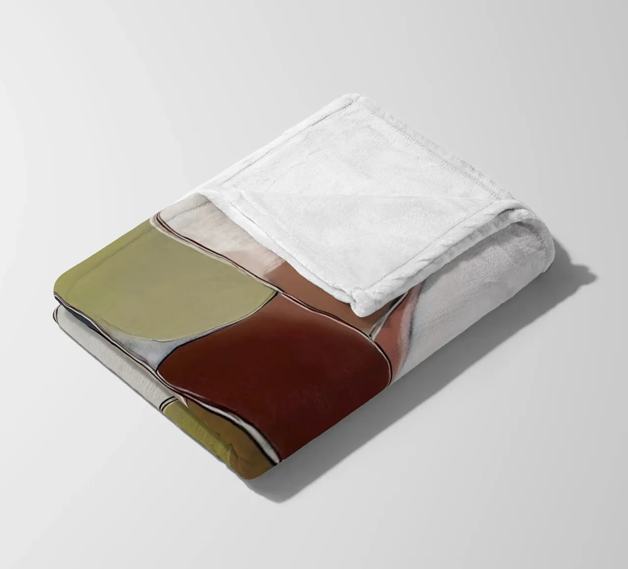 Ritmo delle forme coperta in pile da Carinaprint