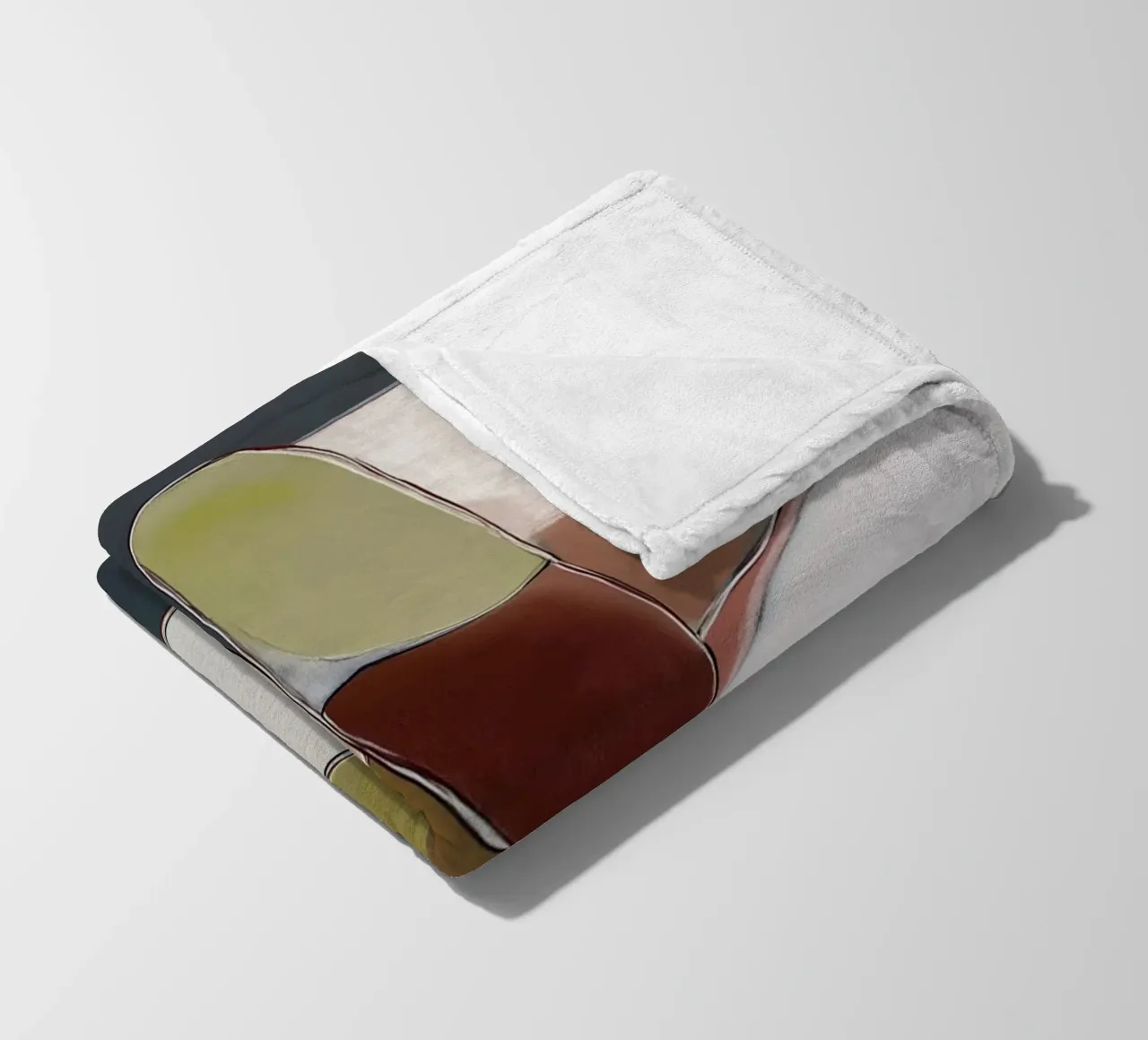 Ritmo delle forme coperta in pile da Carinaprint