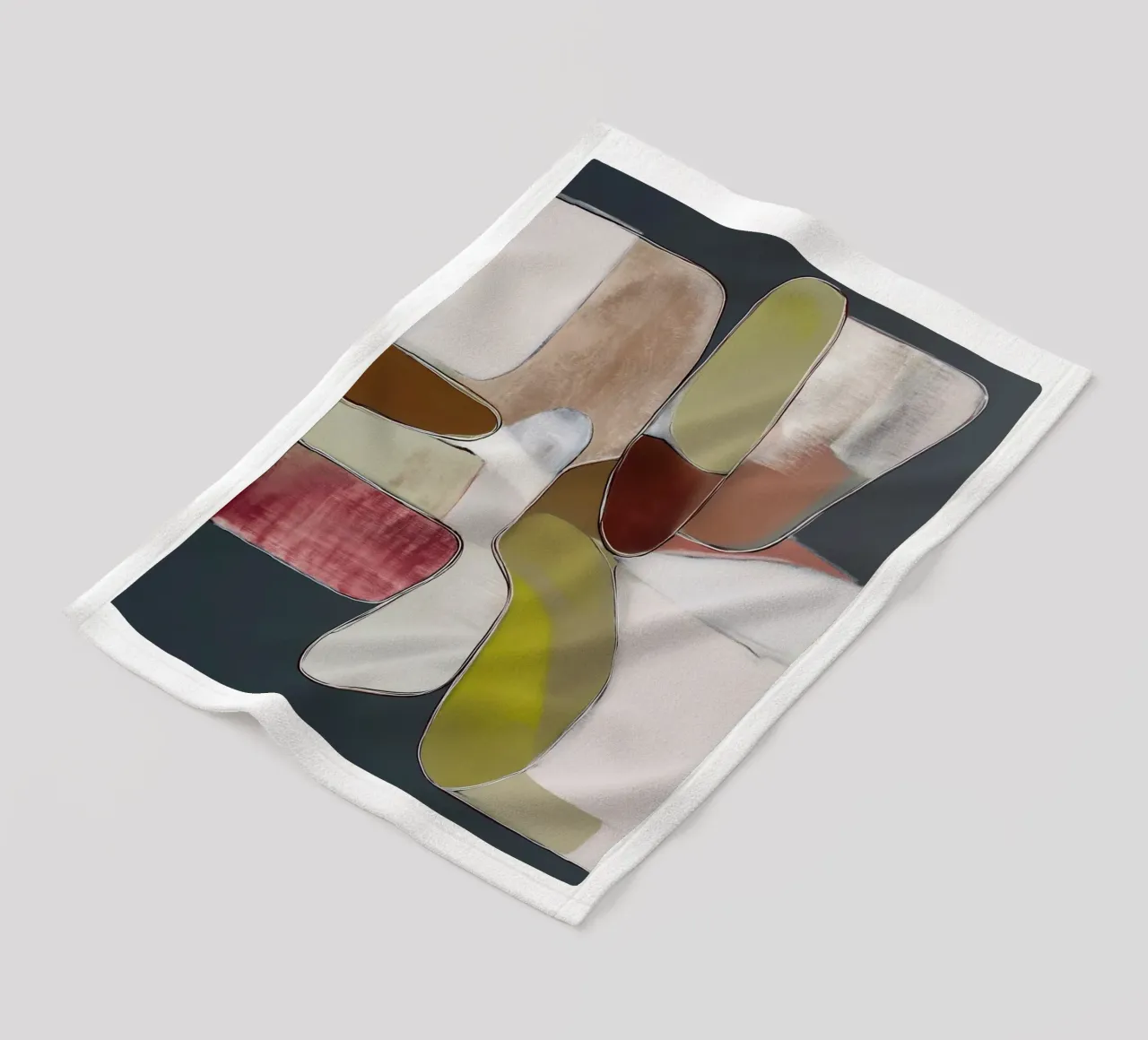 Ritmo delle forme coperta in pile da Carinaprint