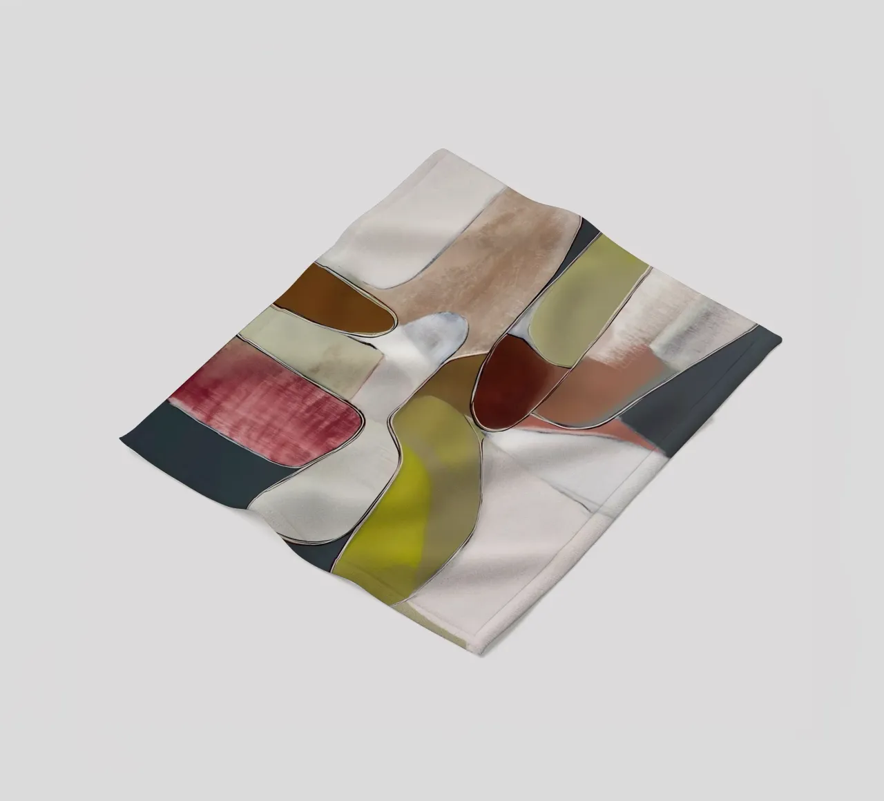 Ritmo delle forme coperta in pile da Carinaprint