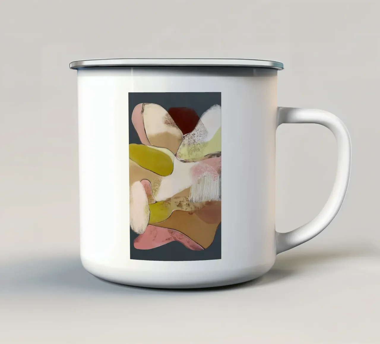 Silenzio Movimento astratto tazza in smalto da Carinaprint