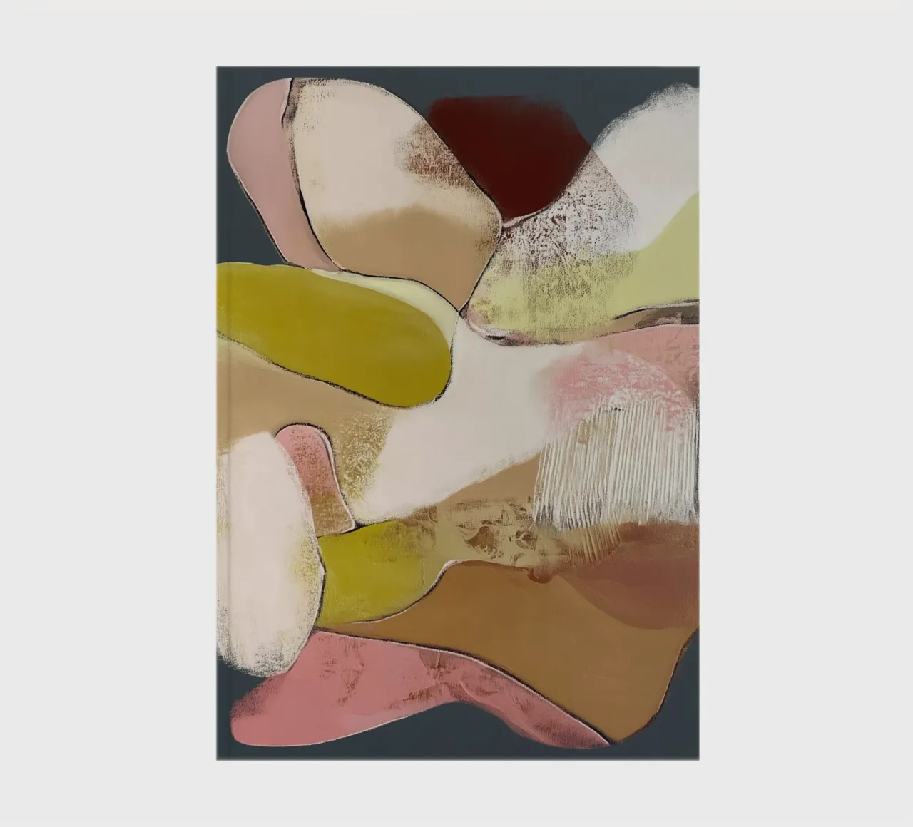 Silence Abstract Movement notebook by Carinaprint