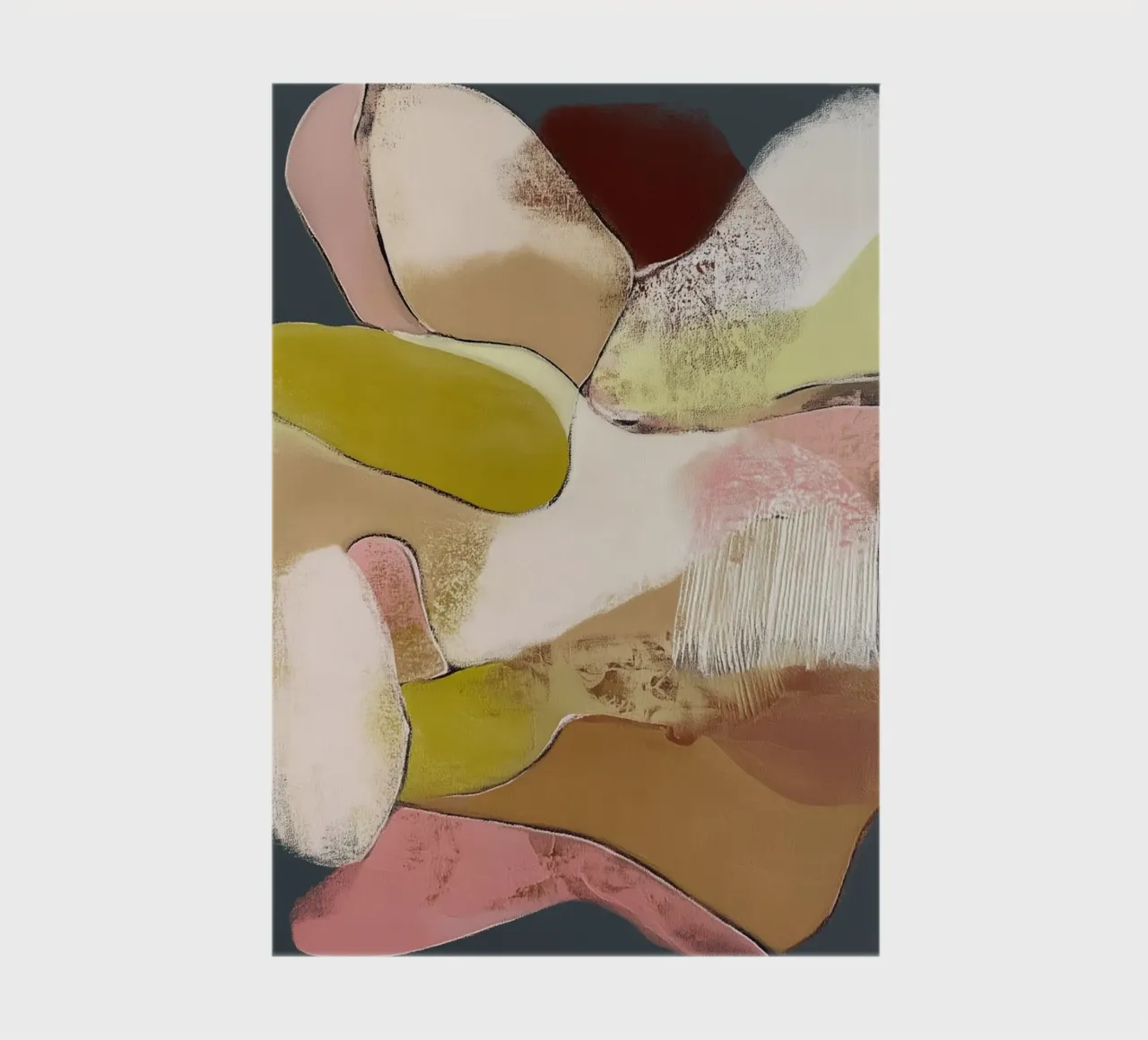 Silence Abstract Movement notebook by Carinaprint