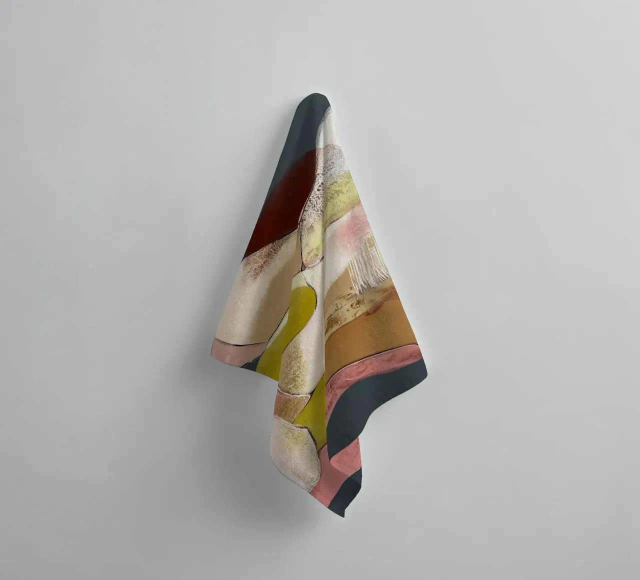 Silence Abstract Movement towel by Carinaprint