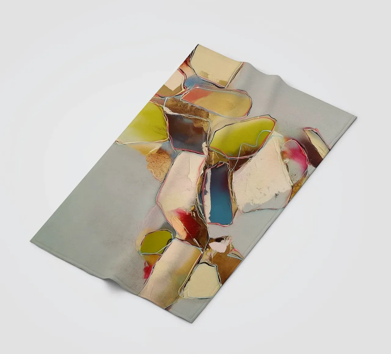 Abstracte rust in de rivier fleecedeken van Carinaprint