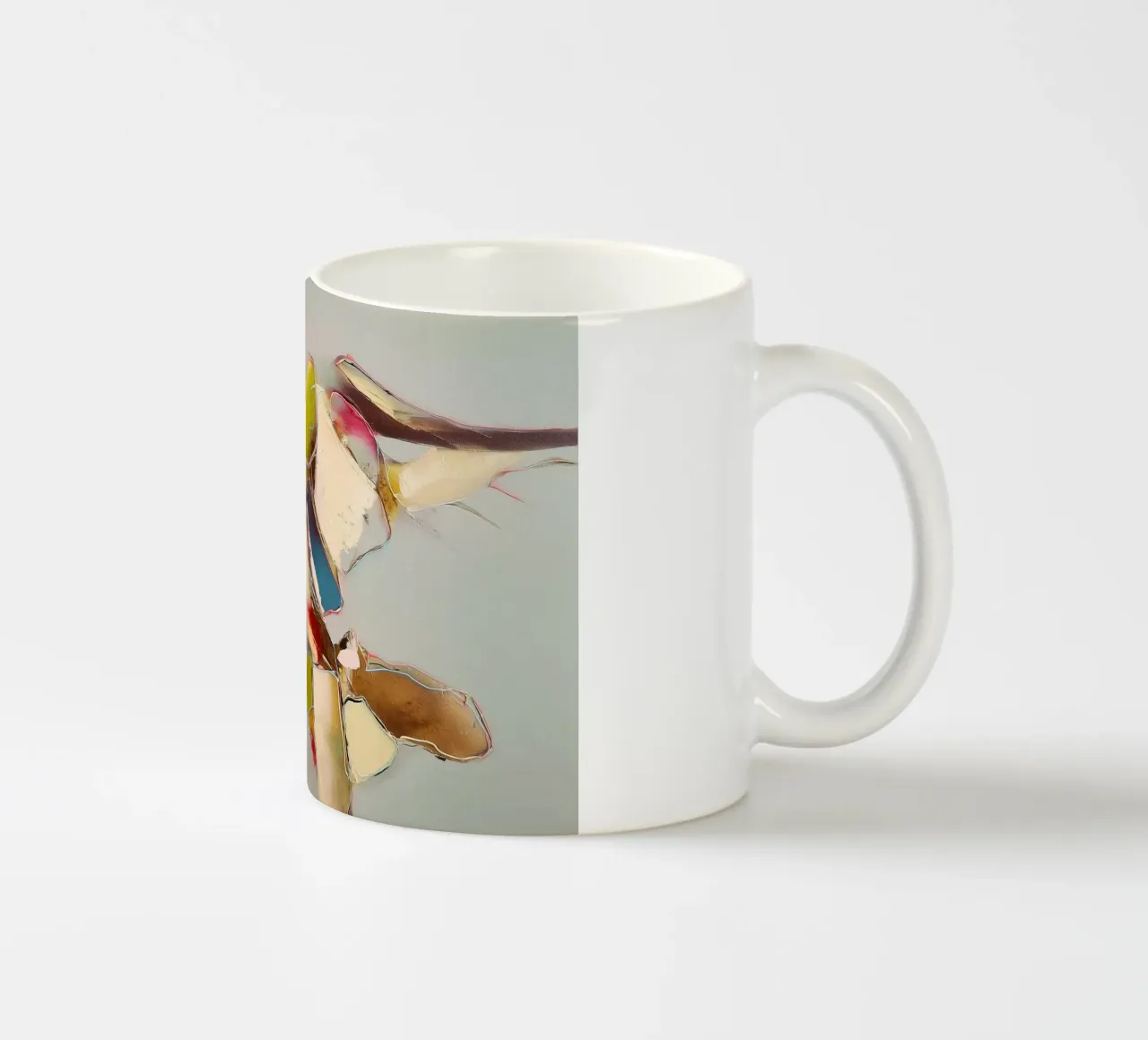 Calma astratta nel fiume tazza in ceramica da Carinaprint