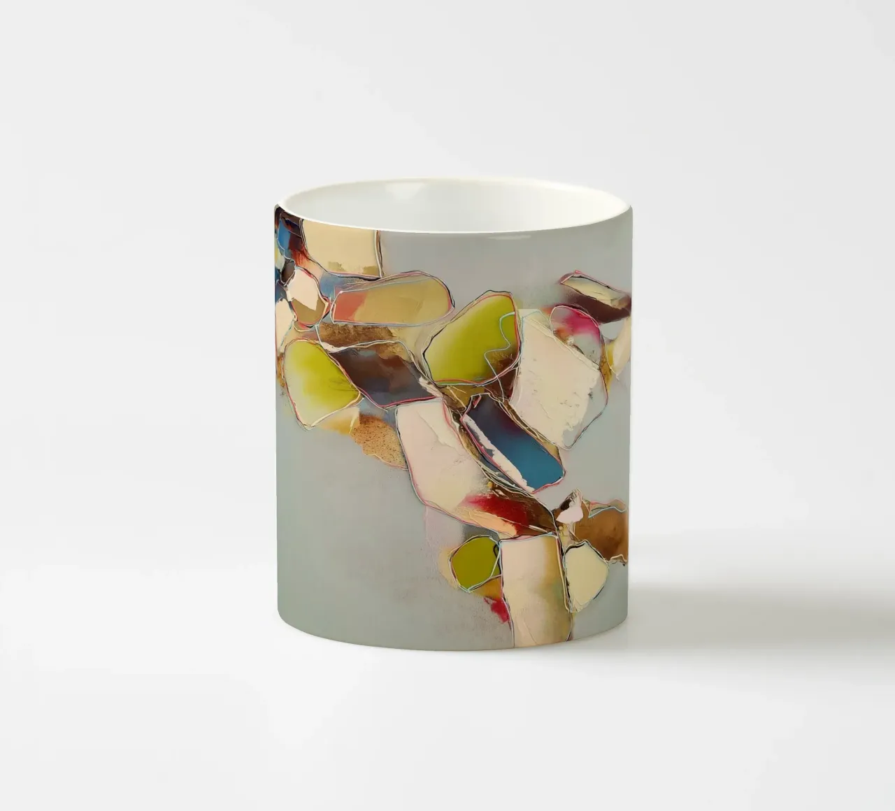 Calma astratta nel fiume tazza in ceramica da Carinaprint