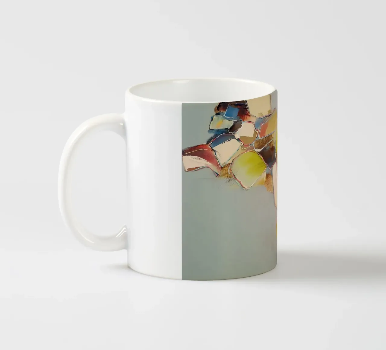 Calma astratta nel fiume tazza in ceramica da Carinaprint